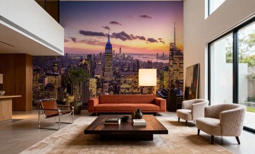 Manhattan Skyline Sunset