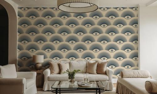 Art Deco Eye, Teal