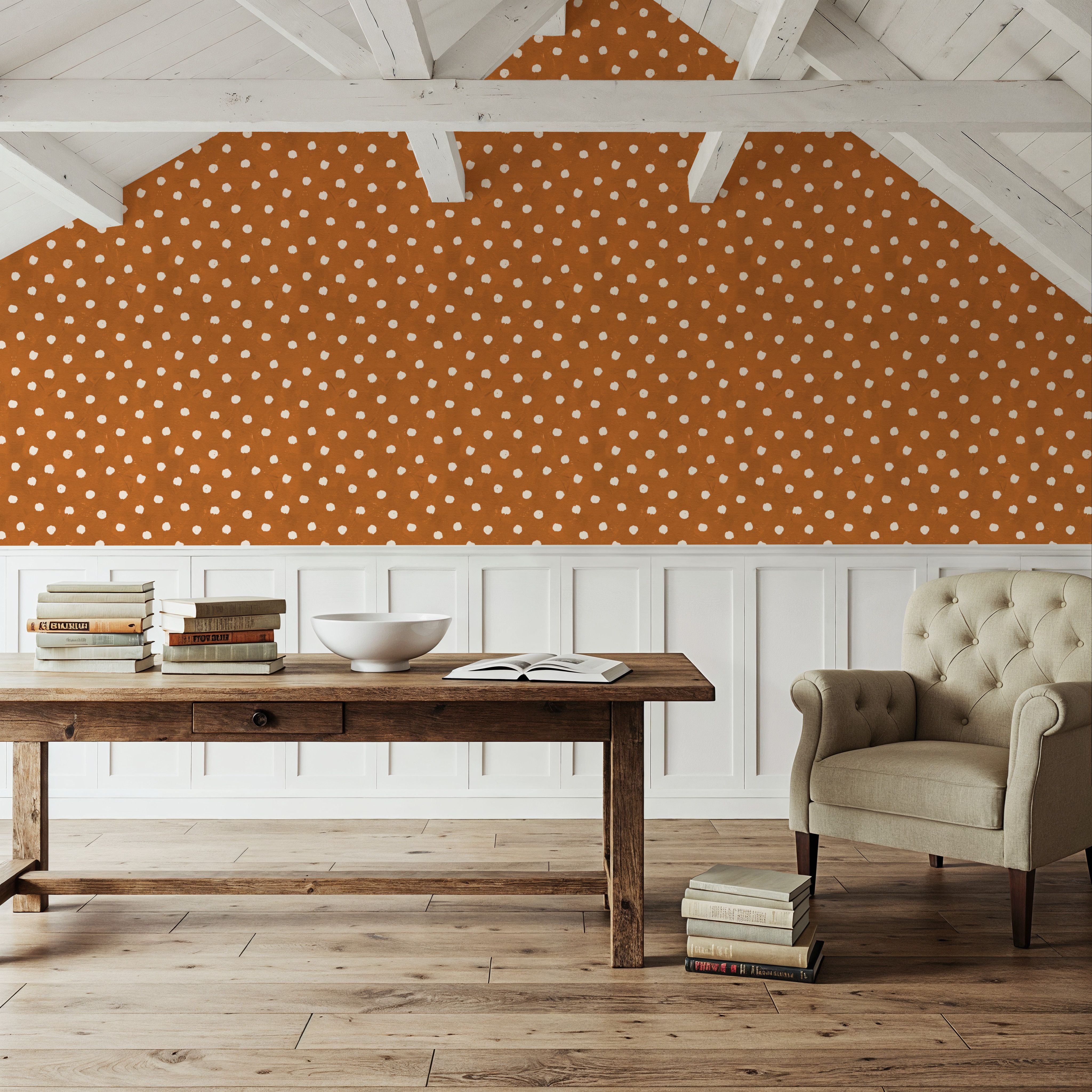 Autumn Dots Light Brown