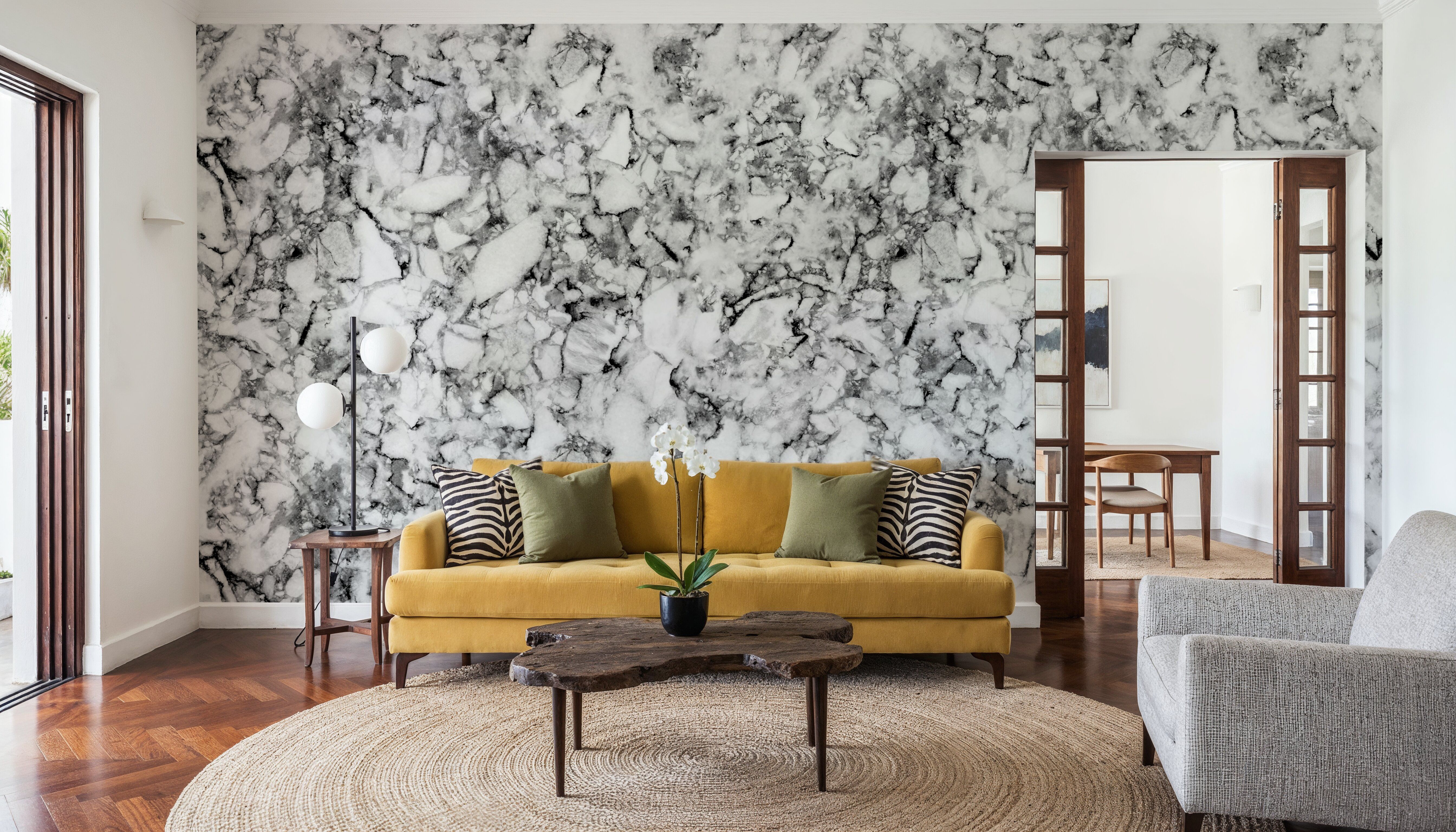 Statement Marble, Black & White