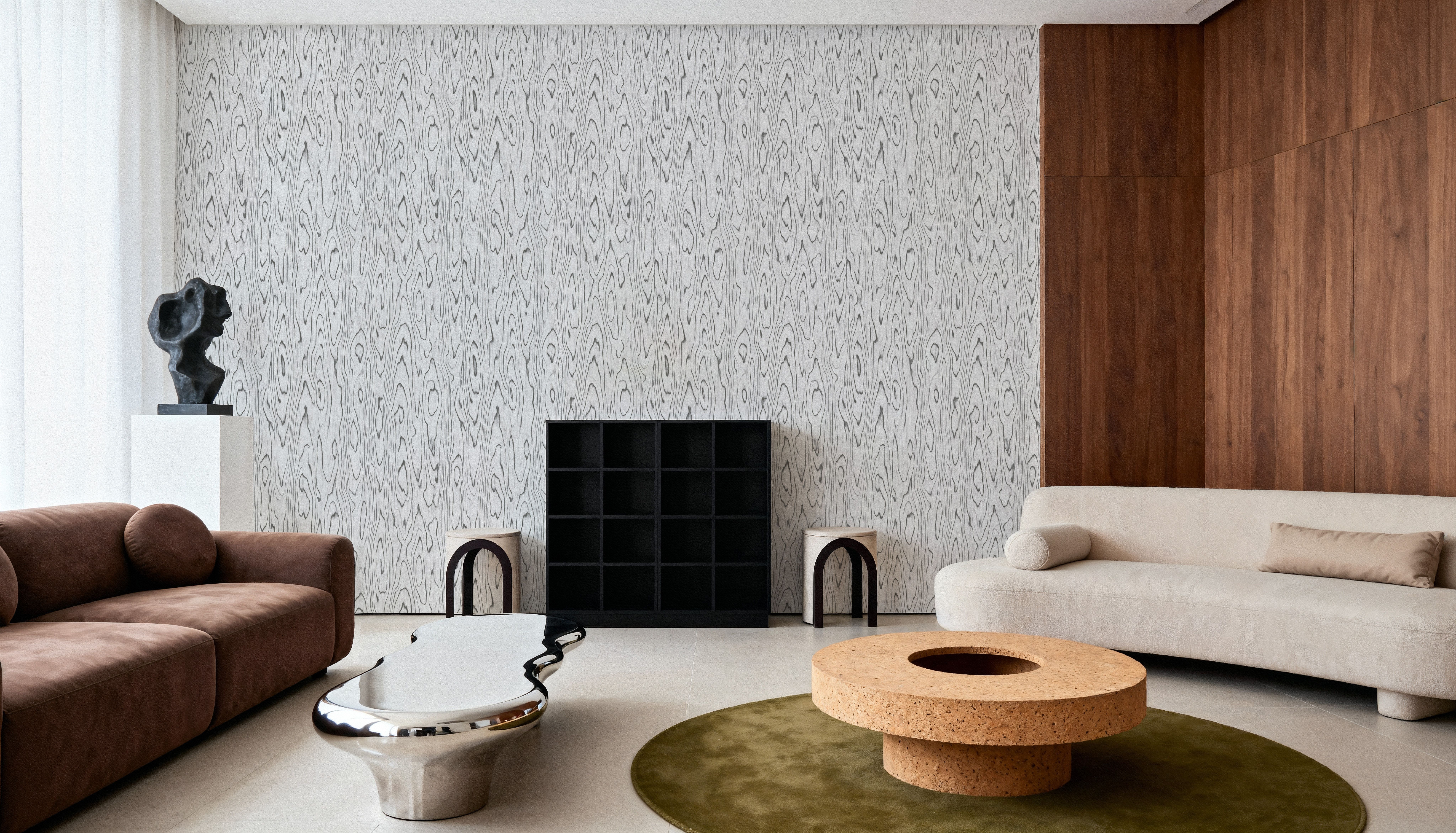 Conoid Grain, Ivory Black