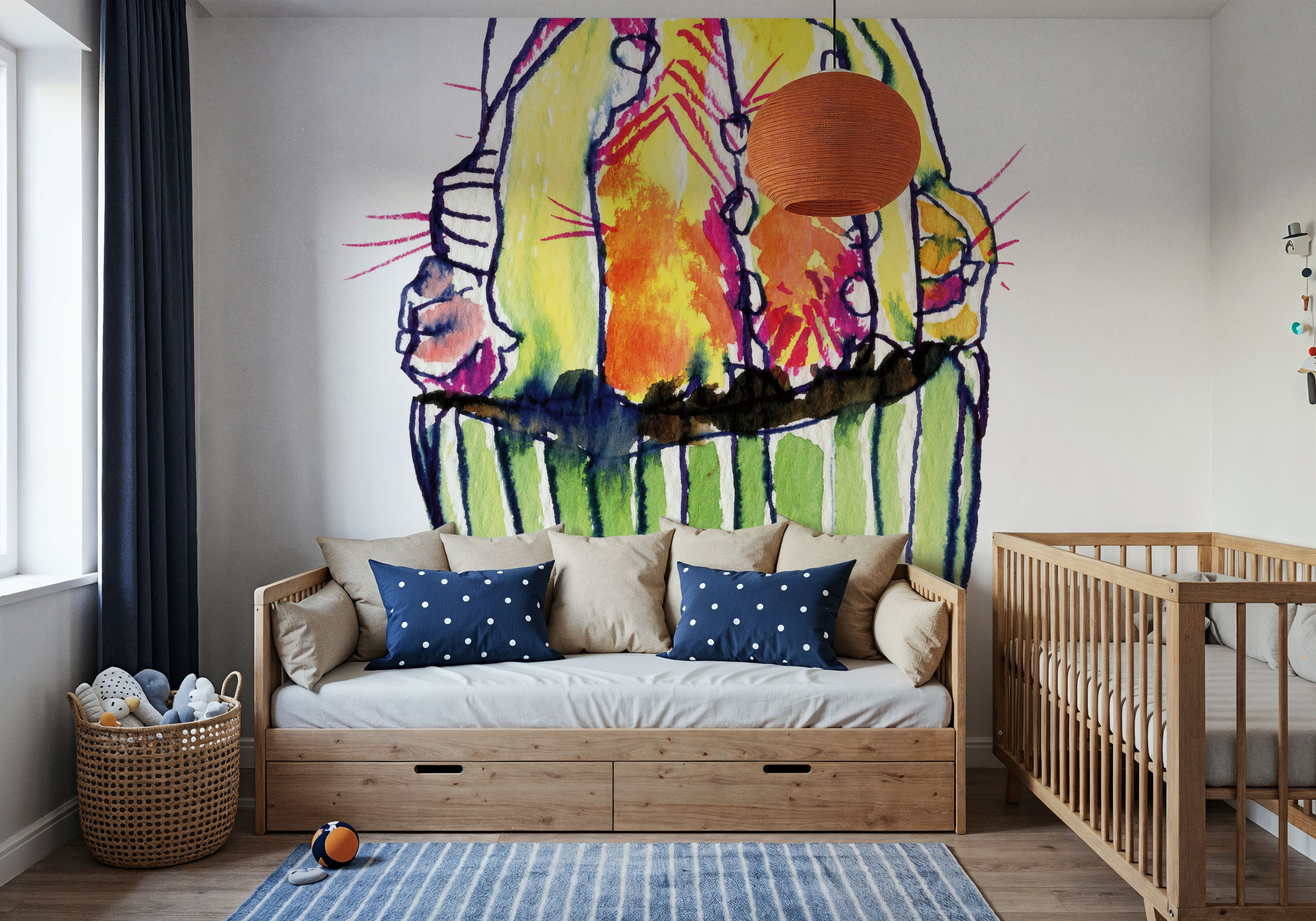 Colorful Cactus II, Wallpaper