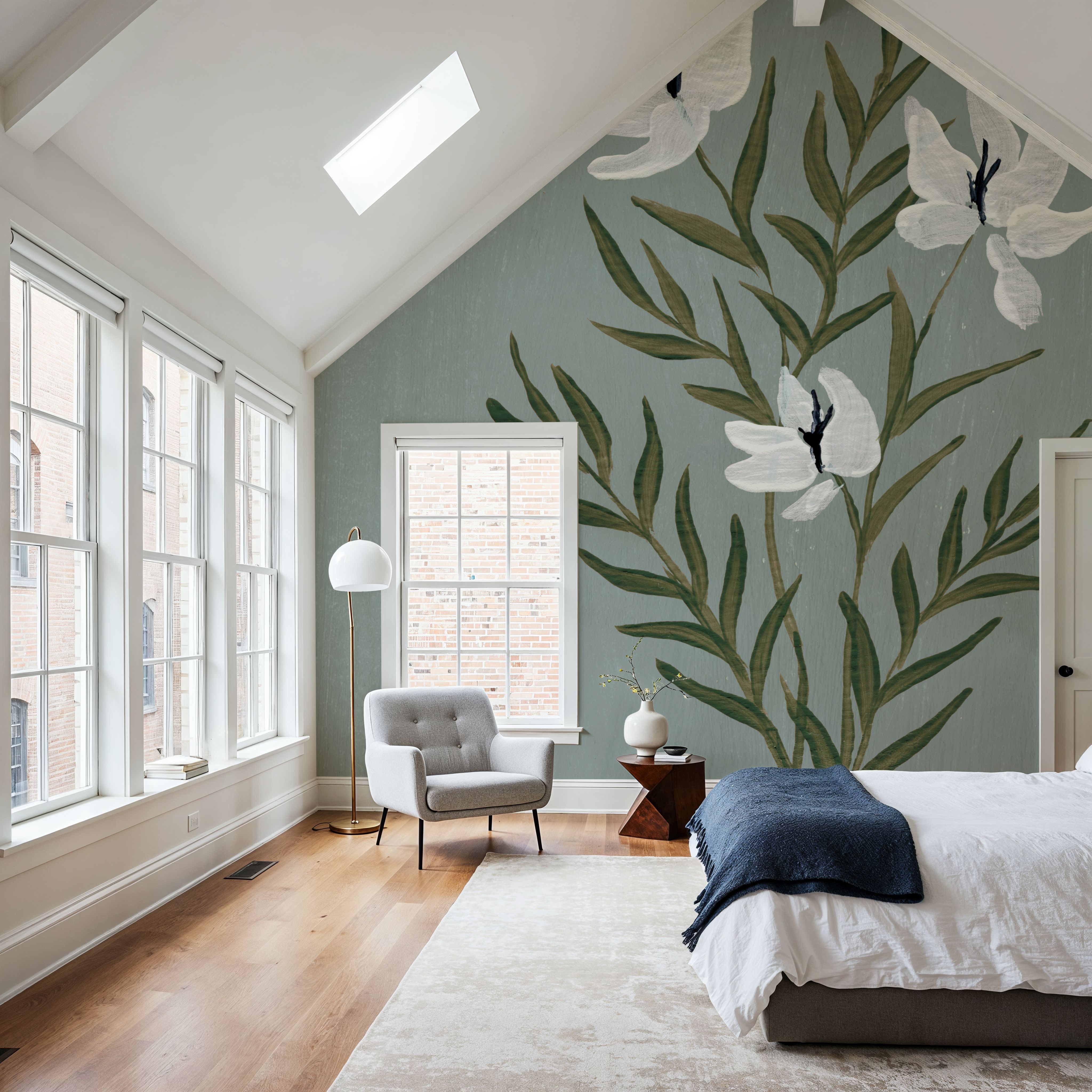 Pretty Little Flower IV Slate Blue