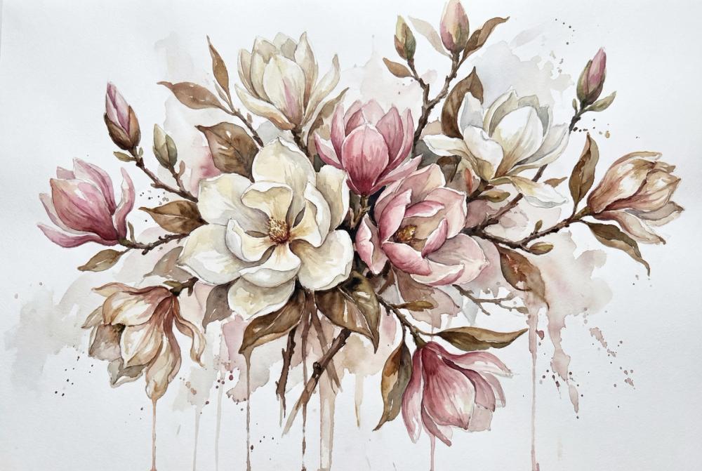 Magnolia - Watercolor Flower Series