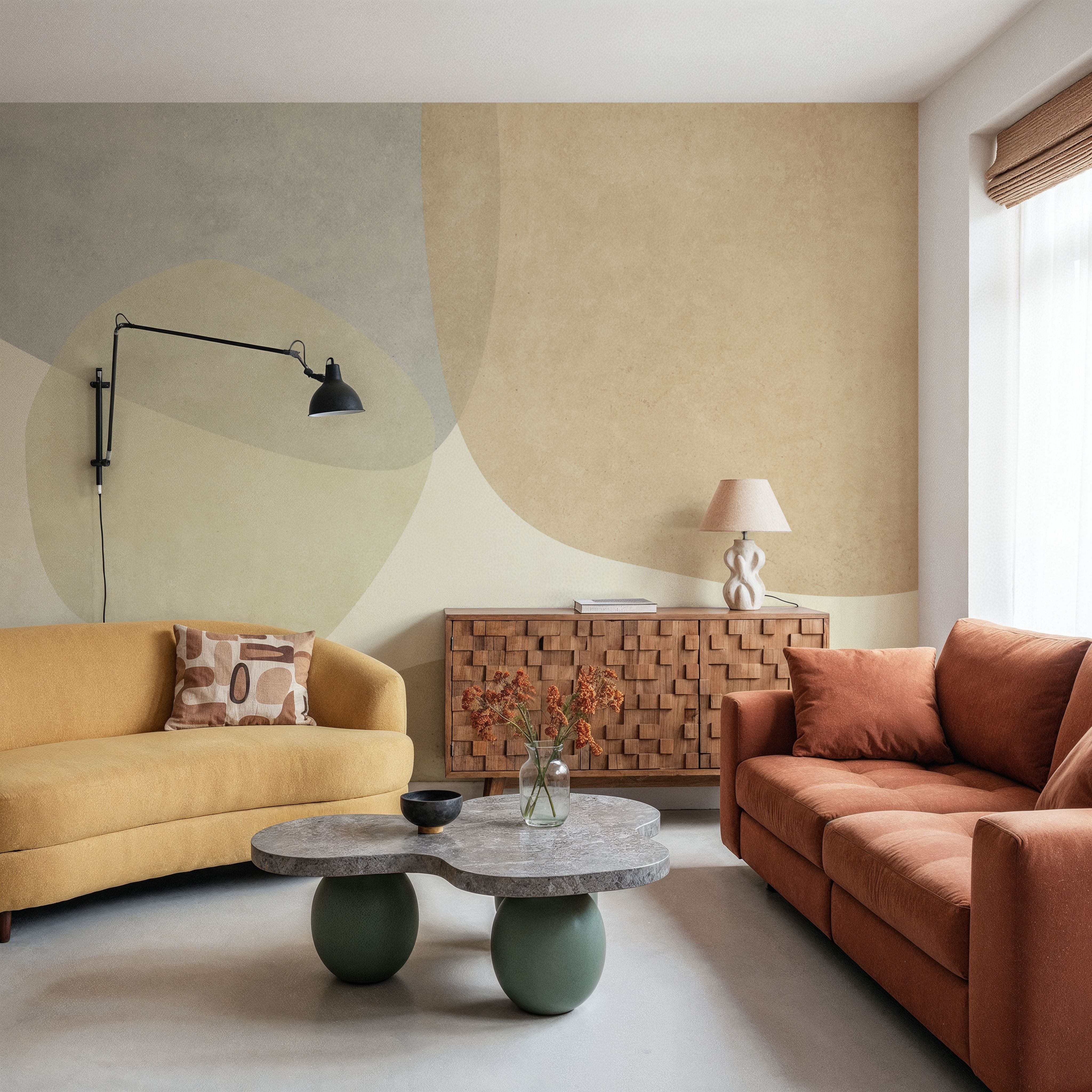 Embracing Shapes, Beige