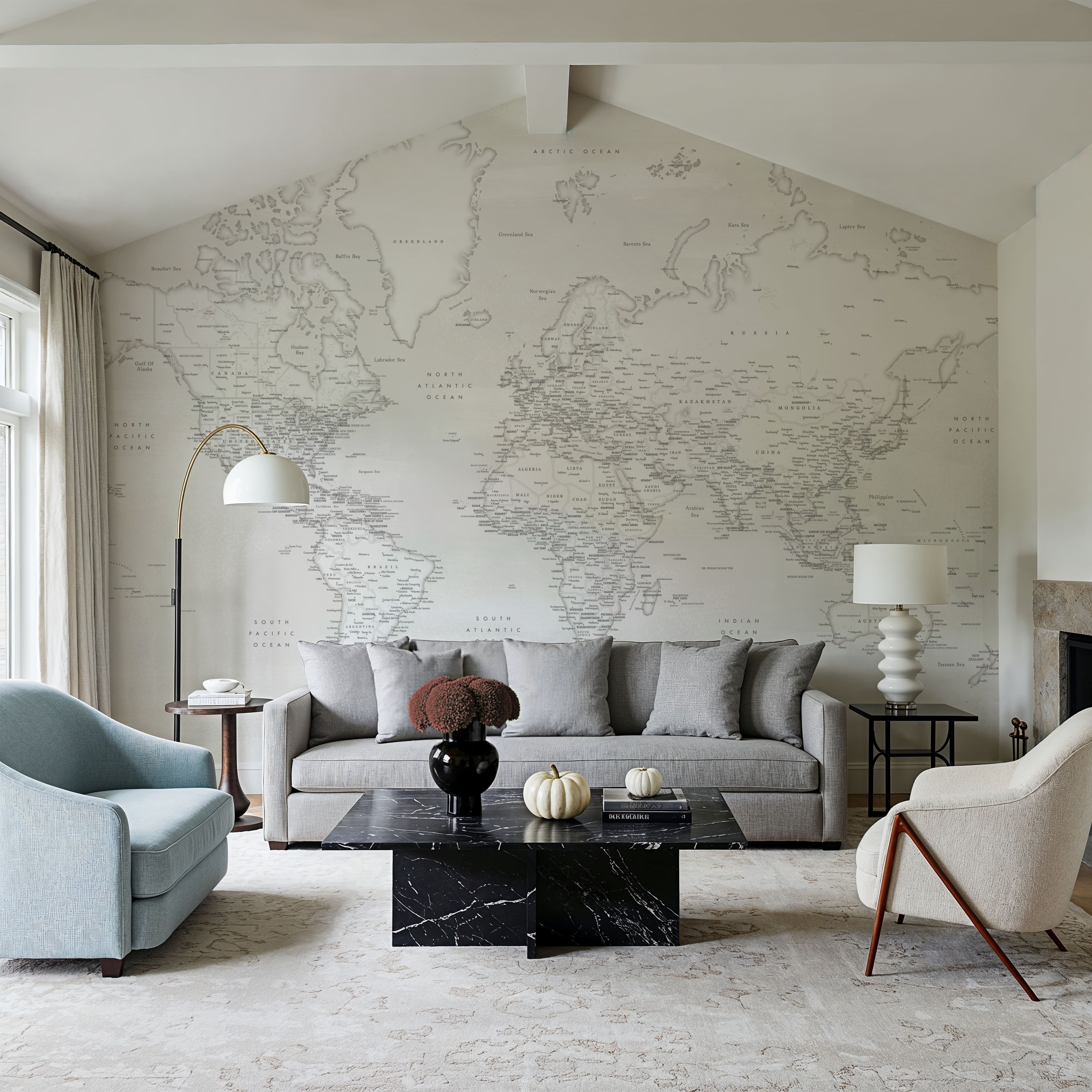 World Map Cities - Maeli White