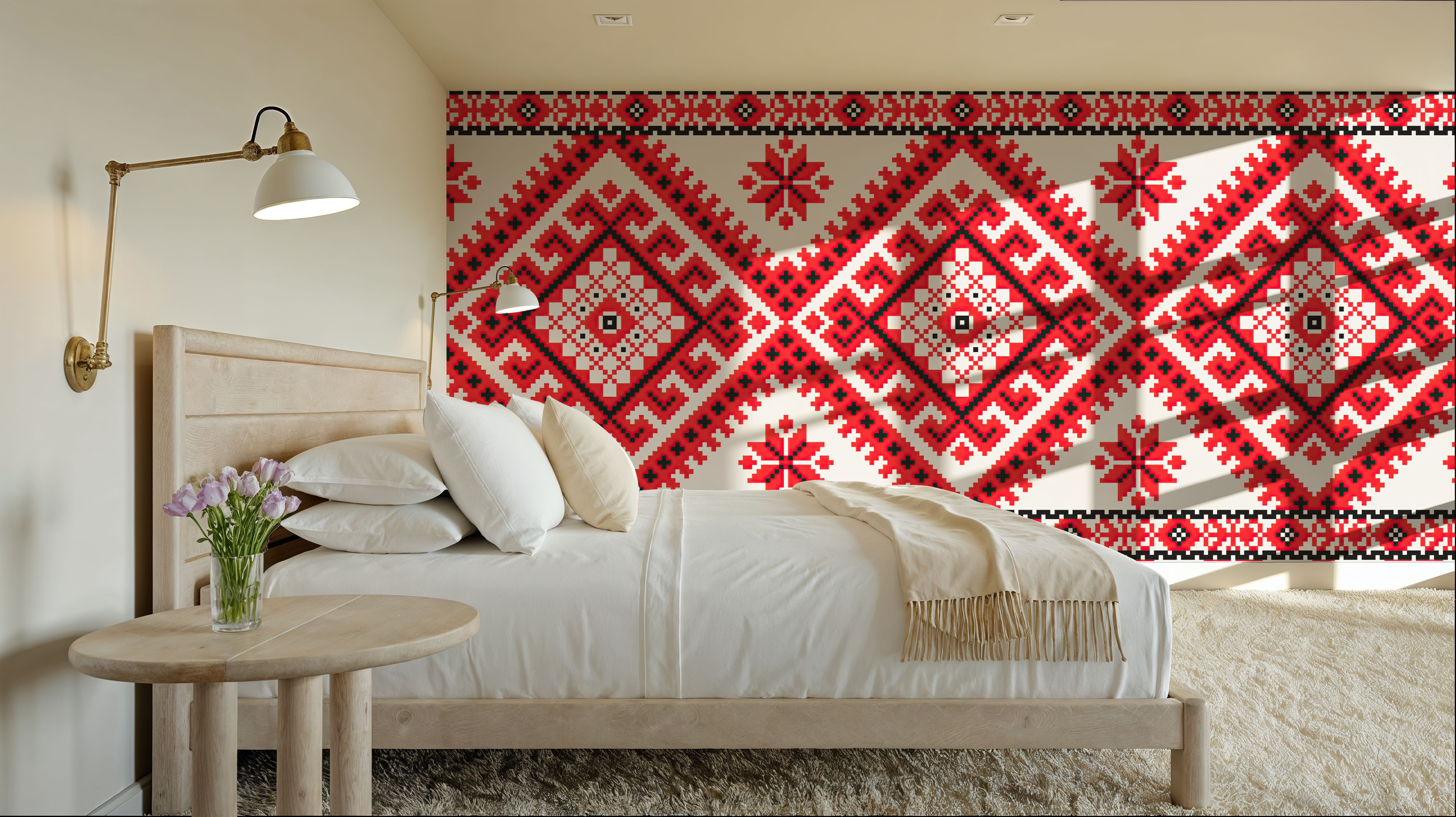 Pixel Embroidery Red