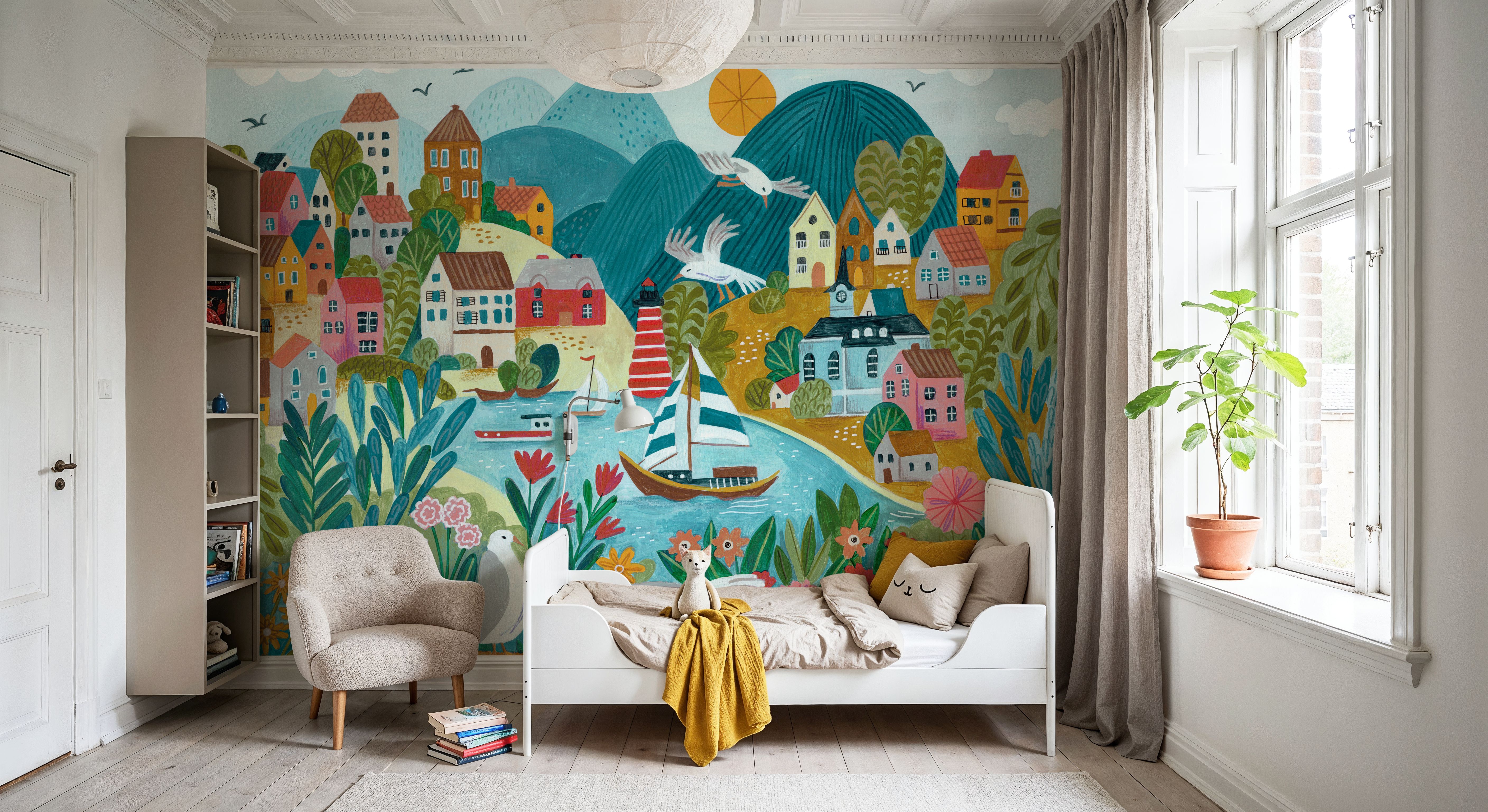 Coastal Village, Behang