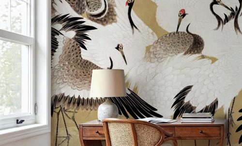 Japanese Flock of Cranes, Butter