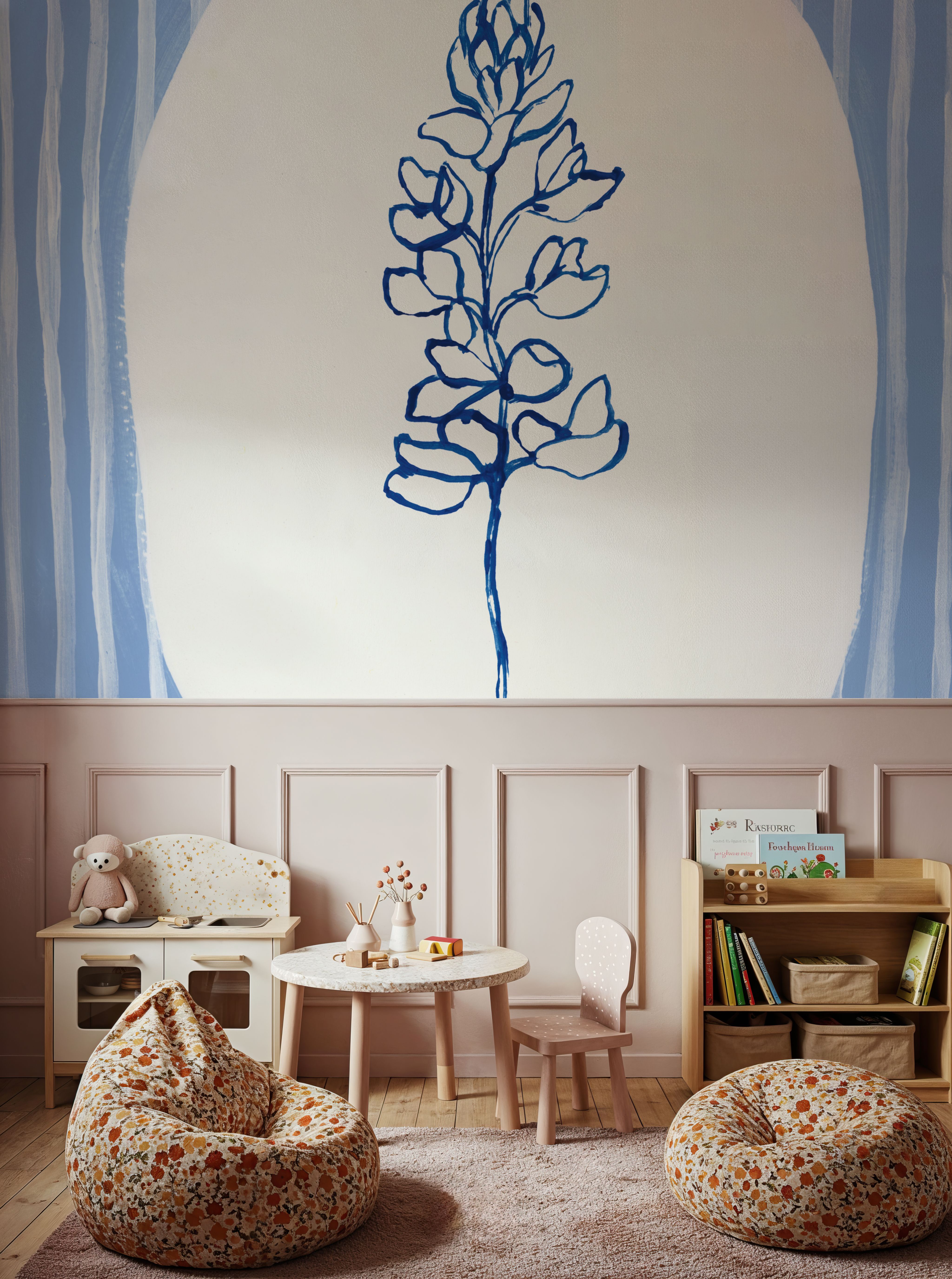 Striped Floral II