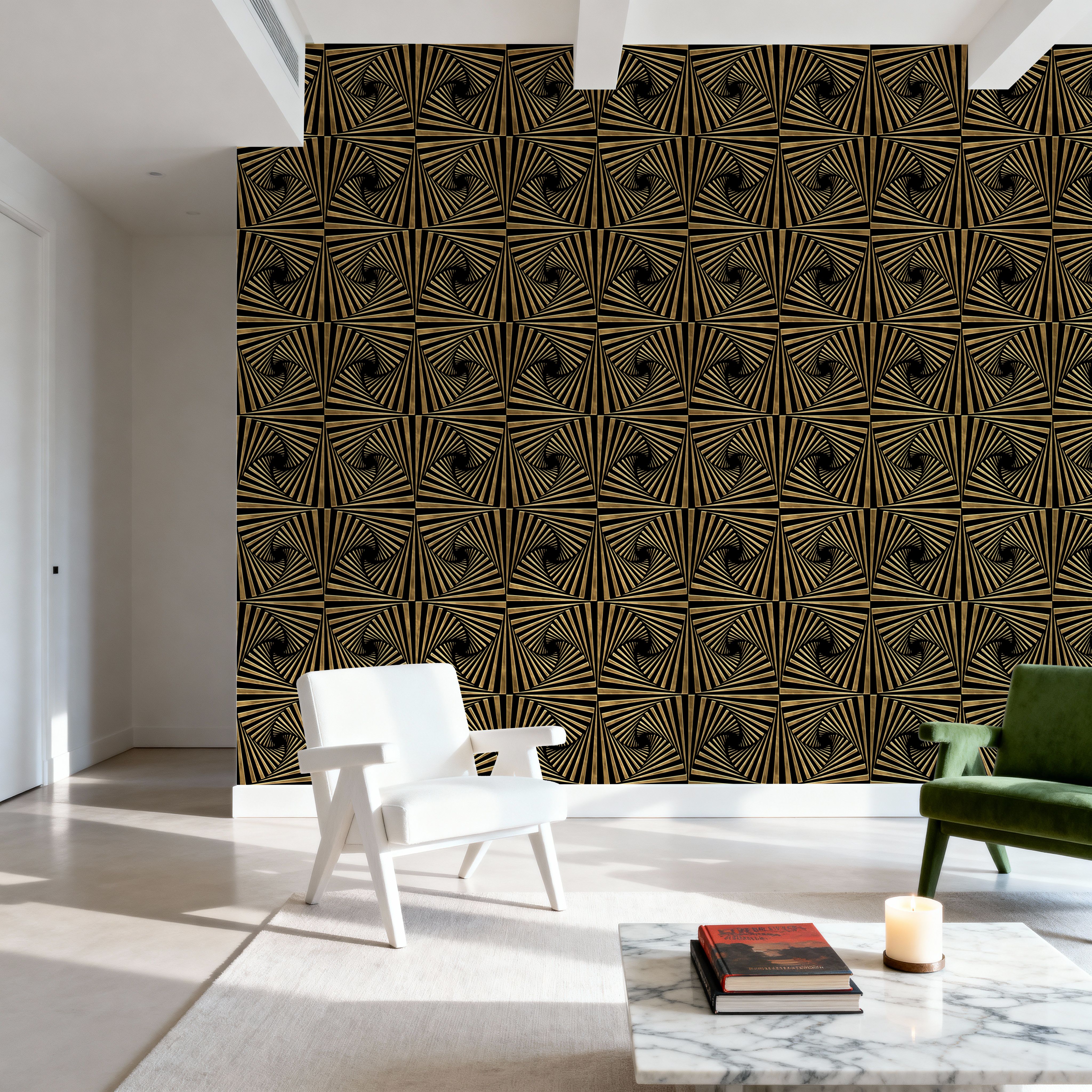 Art Deco Fans, Pattern
