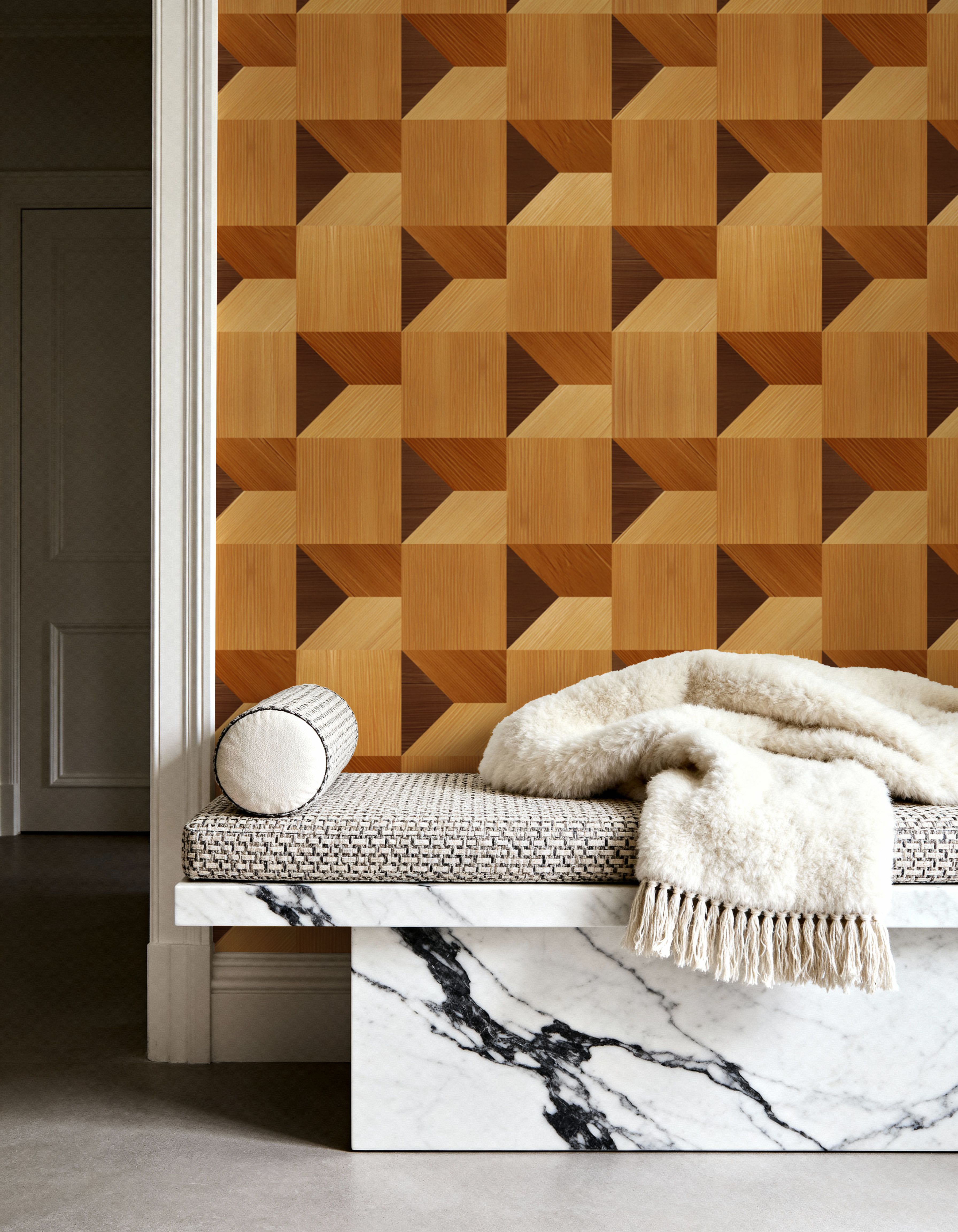 Illusion Box Marquetry, Mahogny