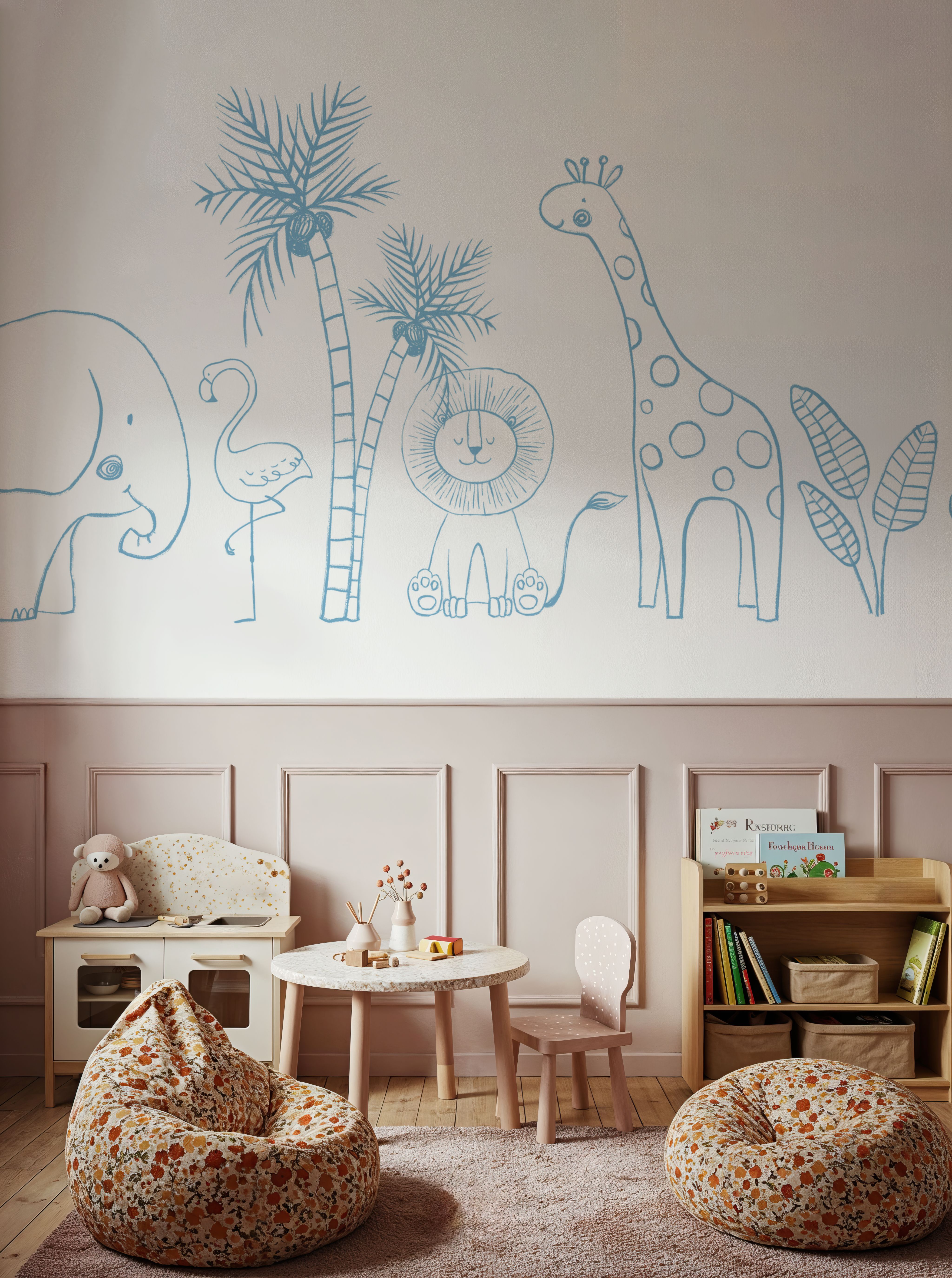 Calm & Cute Baby Animals, Blue