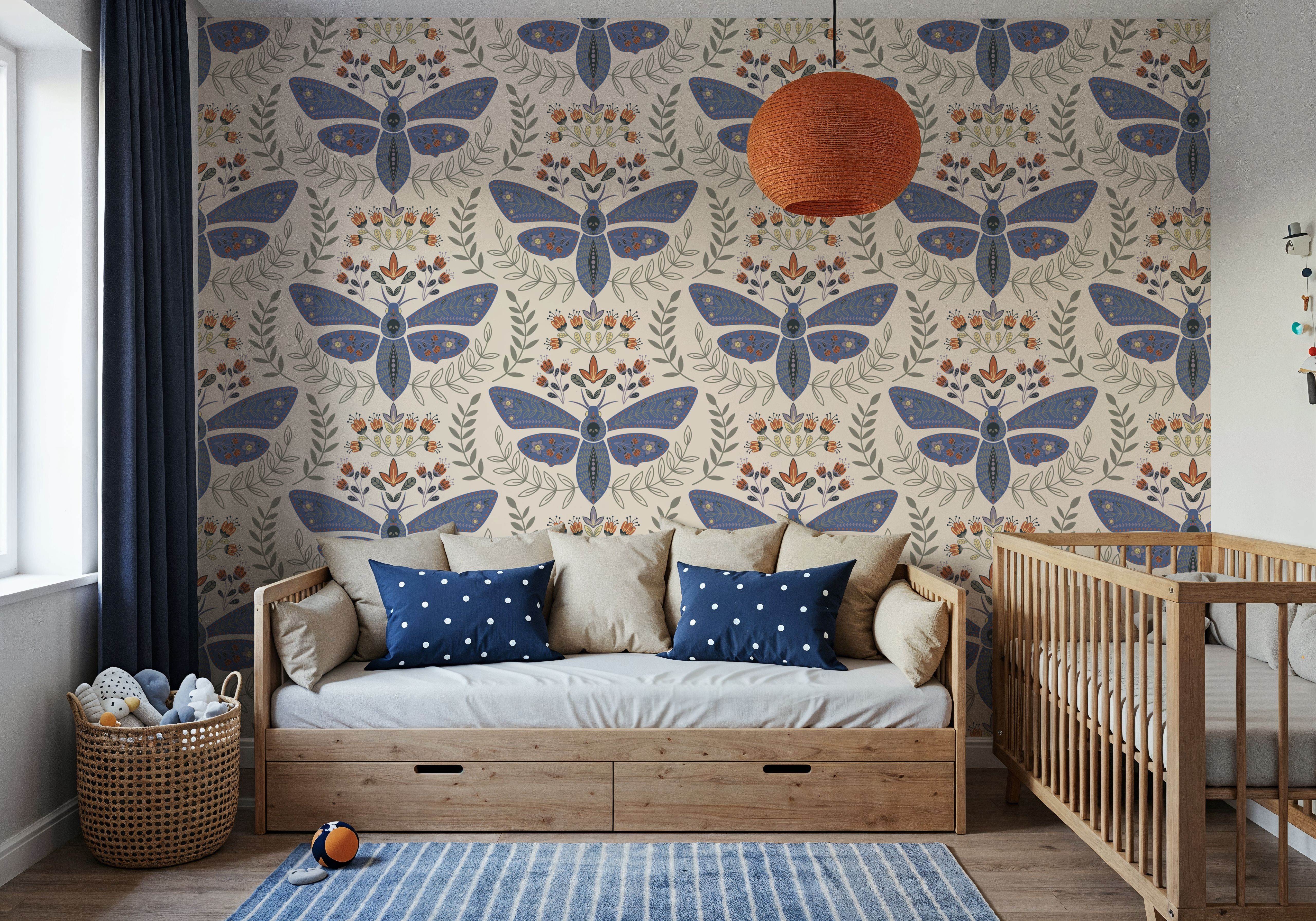 Deaths Head Moth, Purple
