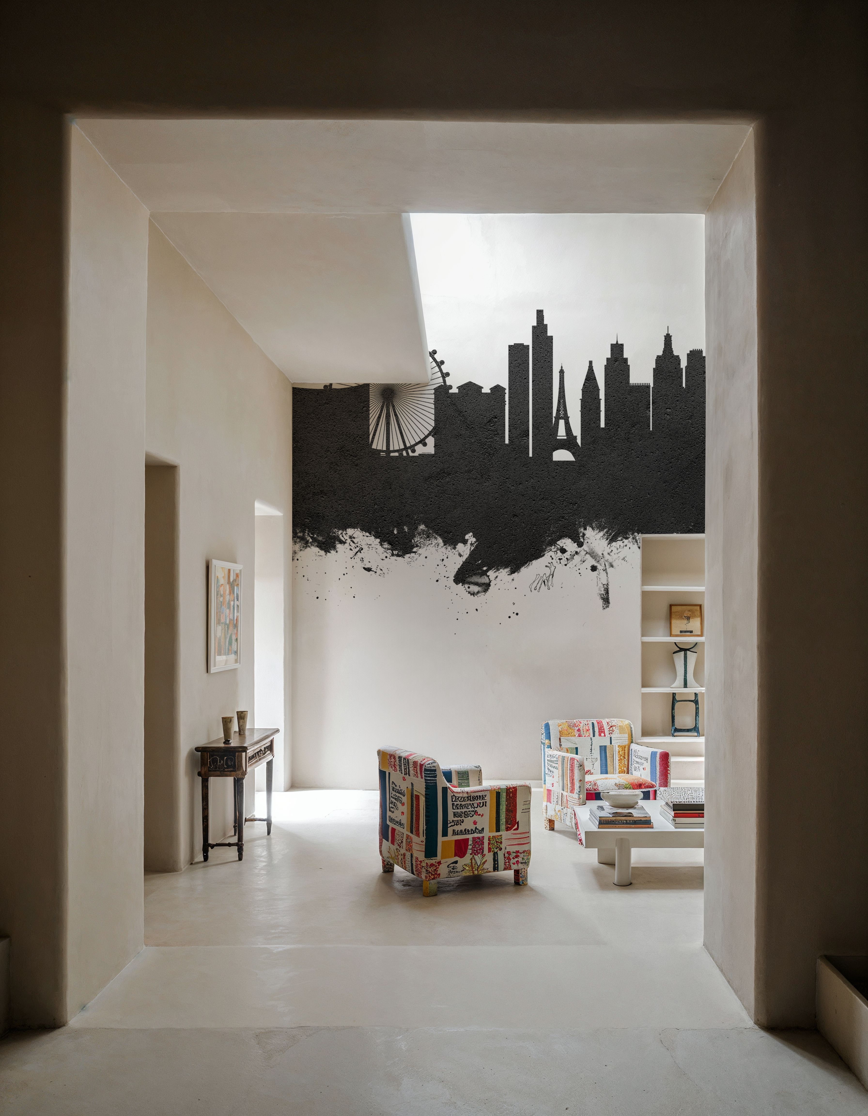 Las Vegas Nevada Skyline Black & White