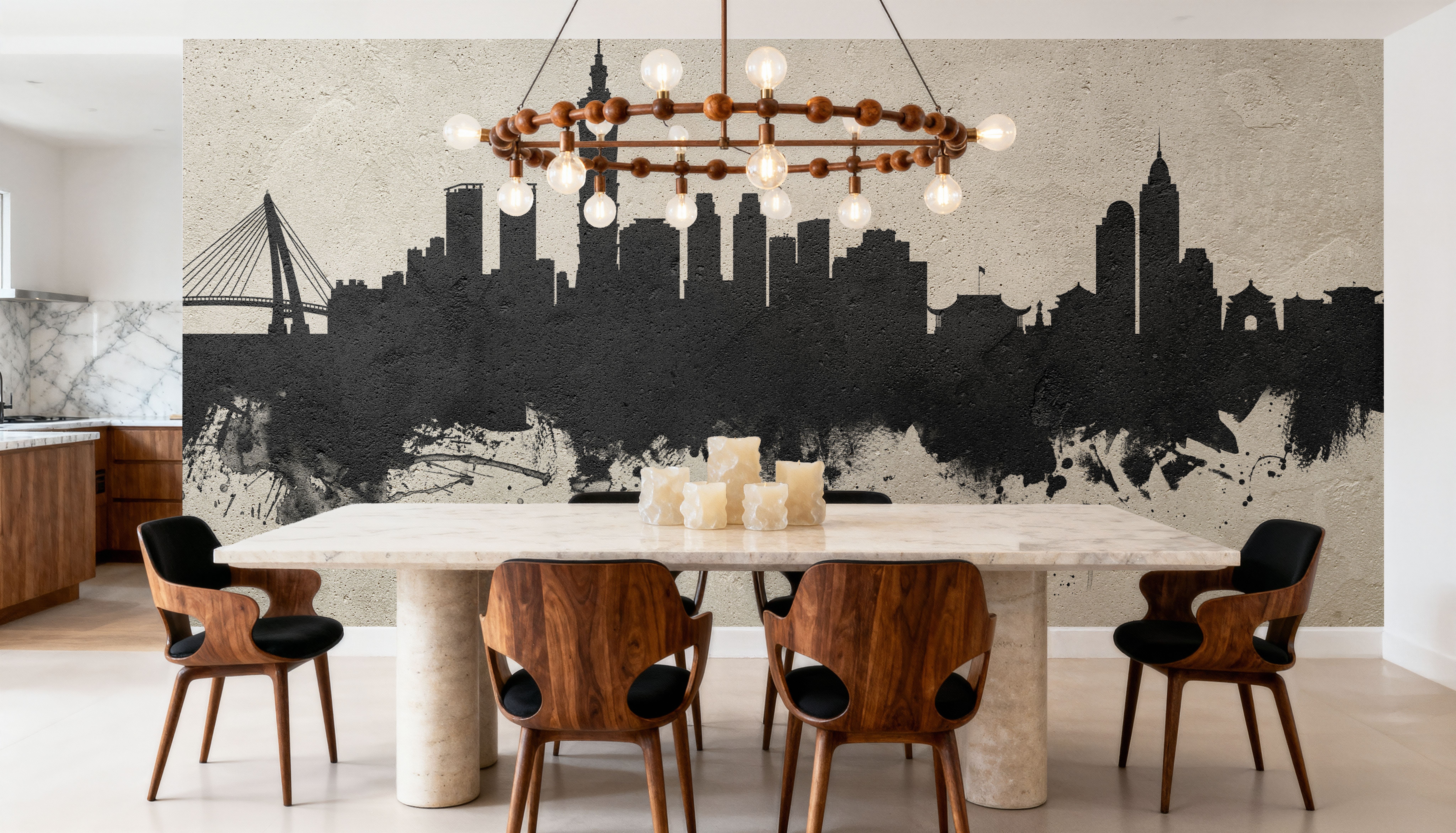 Taipei Taiwan Skyline Concrete