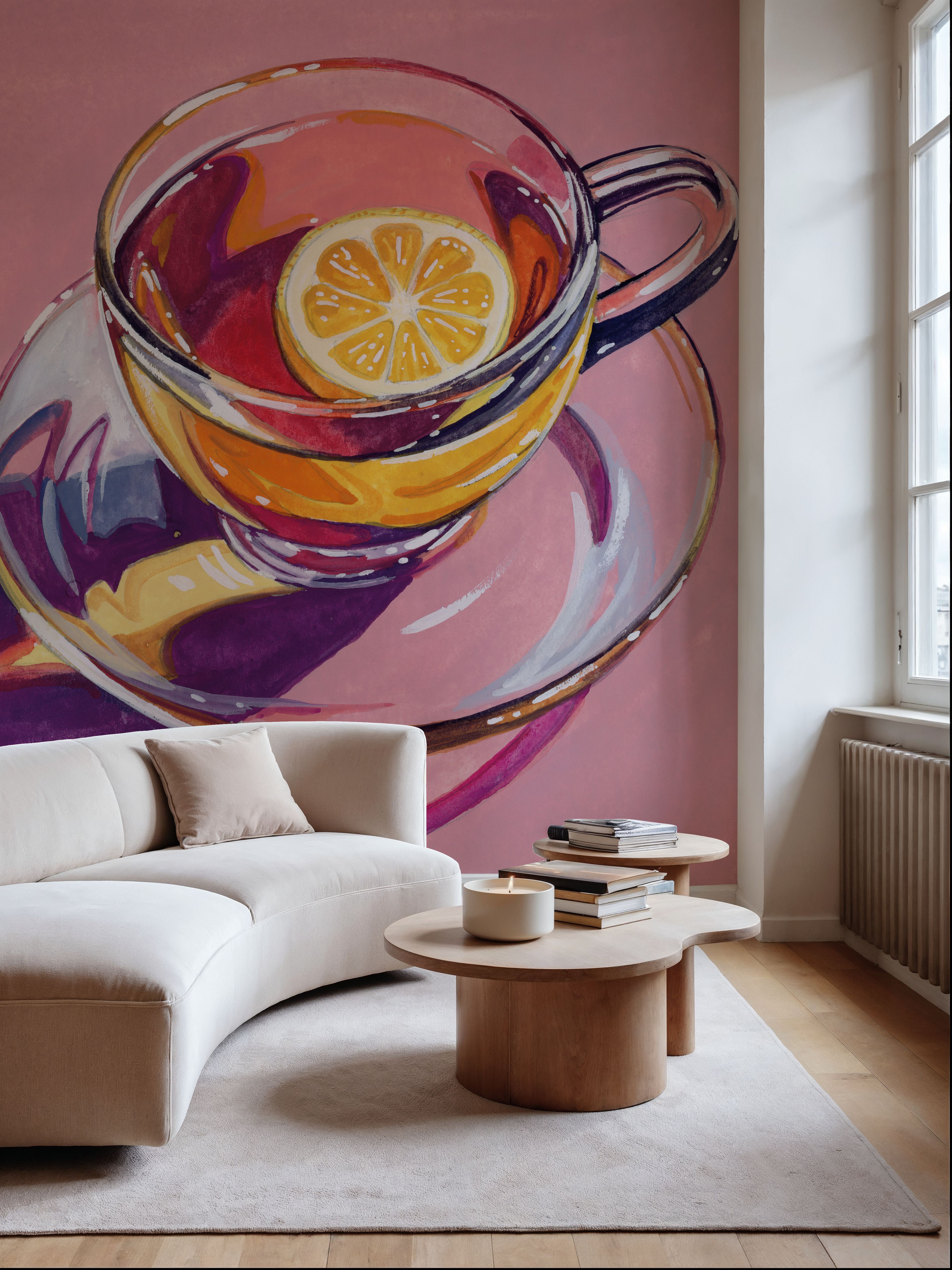 Clear Cup of Tea With Lemon