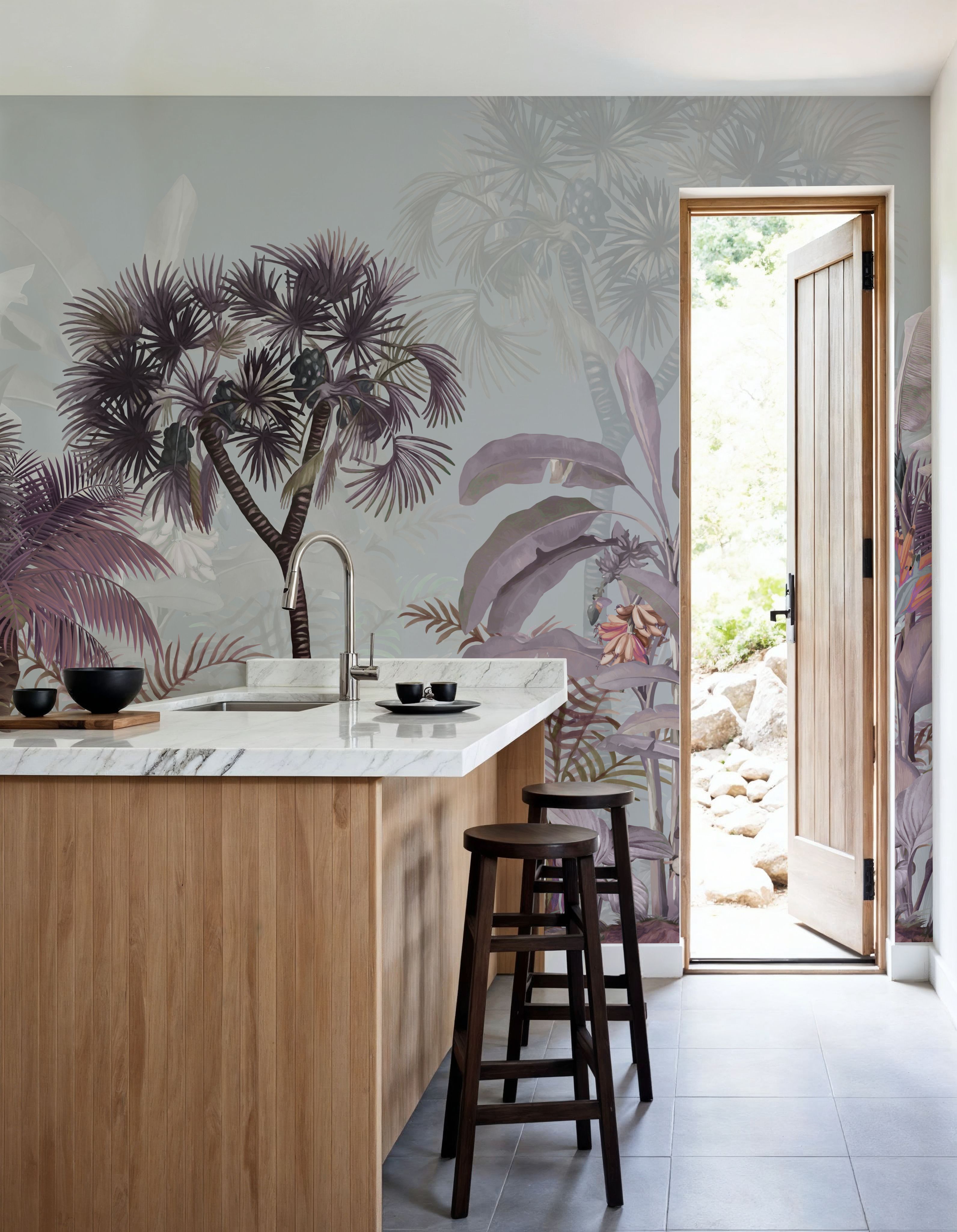 Tropical Forest Strolls Blue