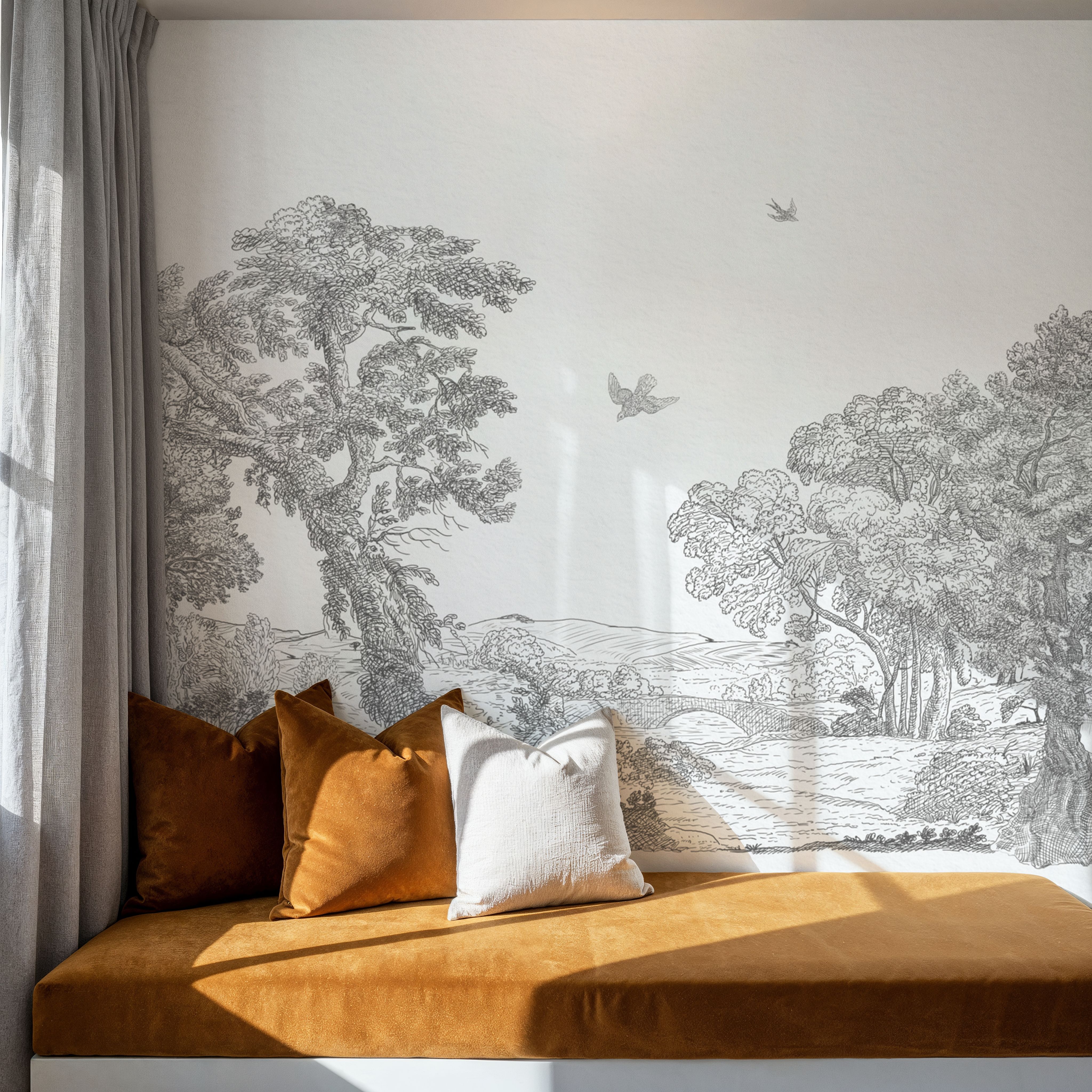 French Landscape, Soft Grey