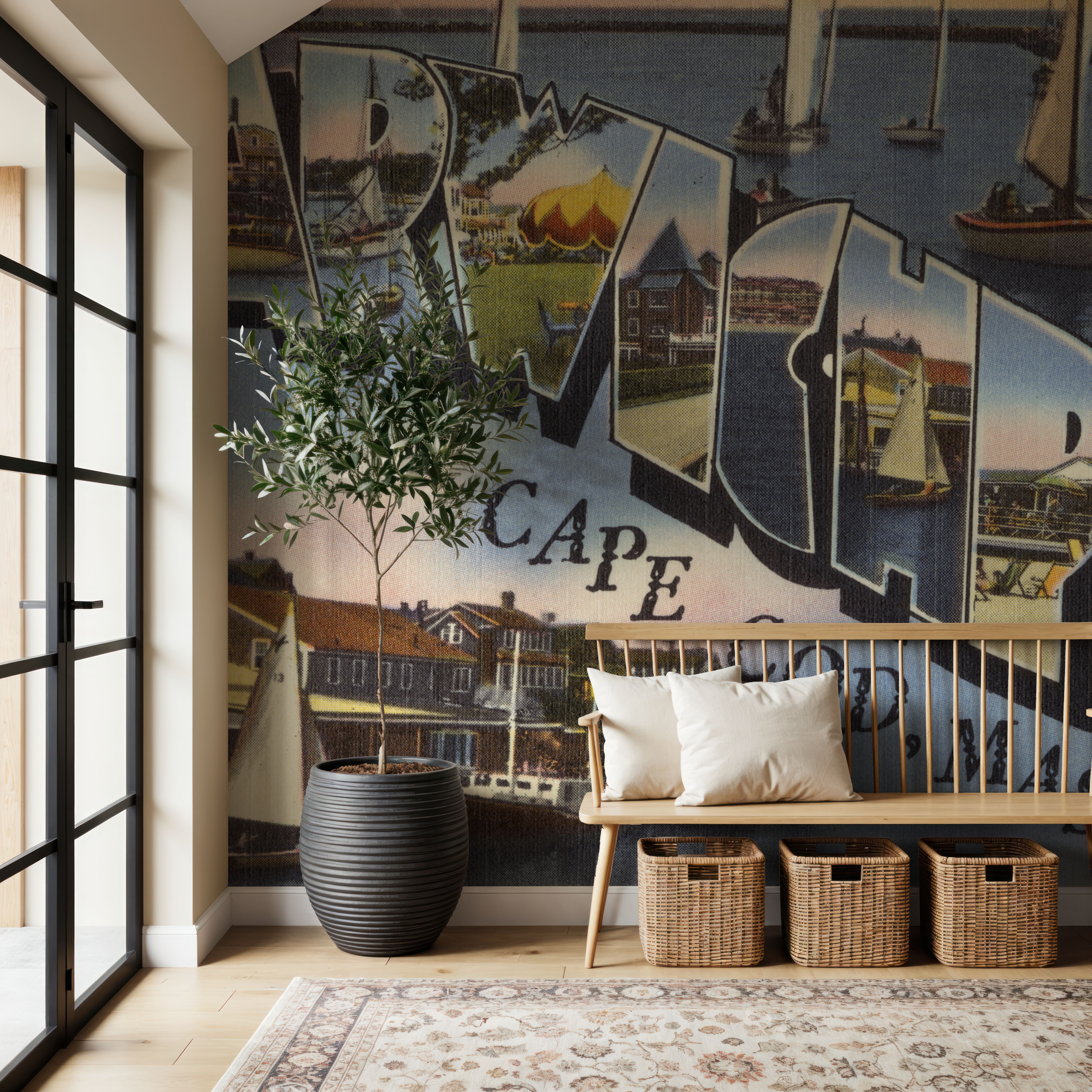 Greetings from Harwichport - Screenprint Postcard