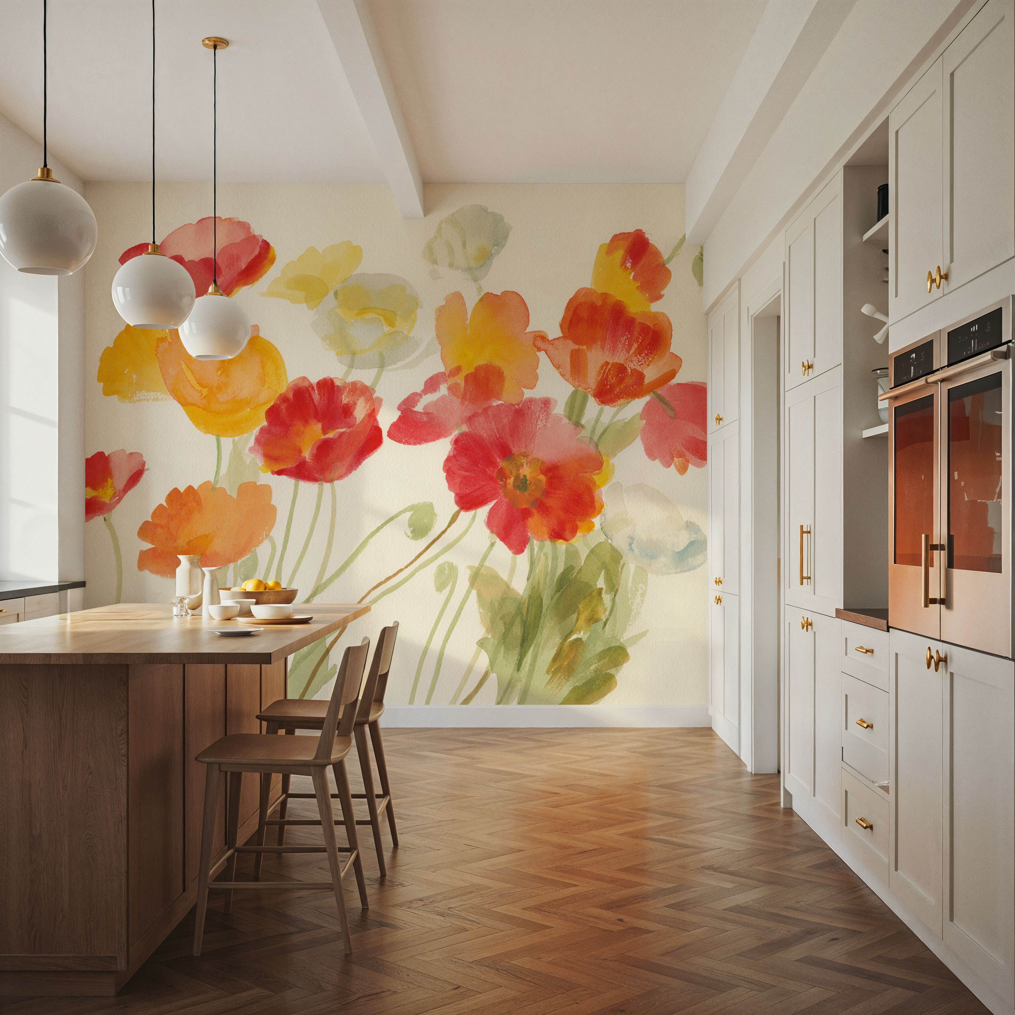 Bright Poppies I