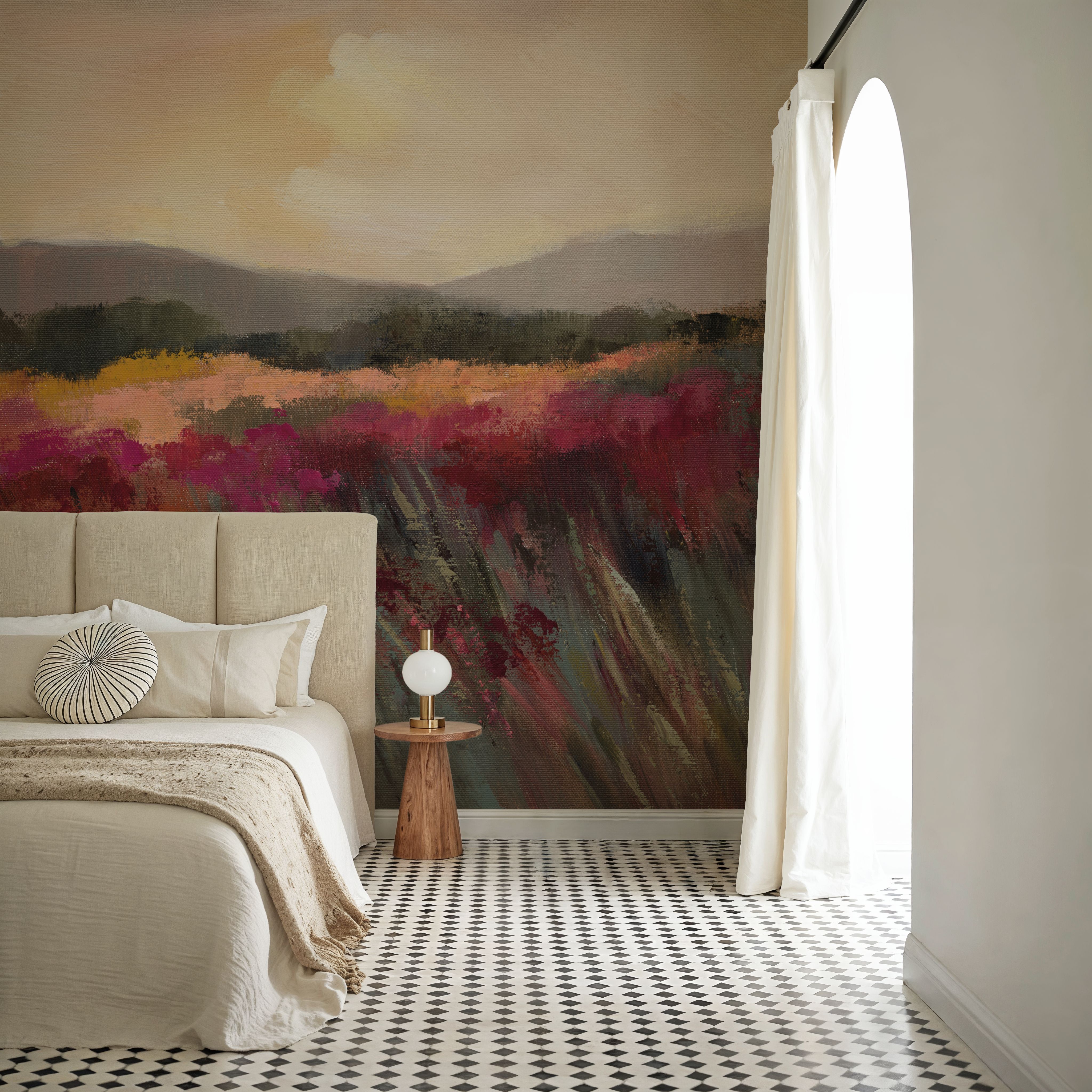 Coral and Magenta Meadow