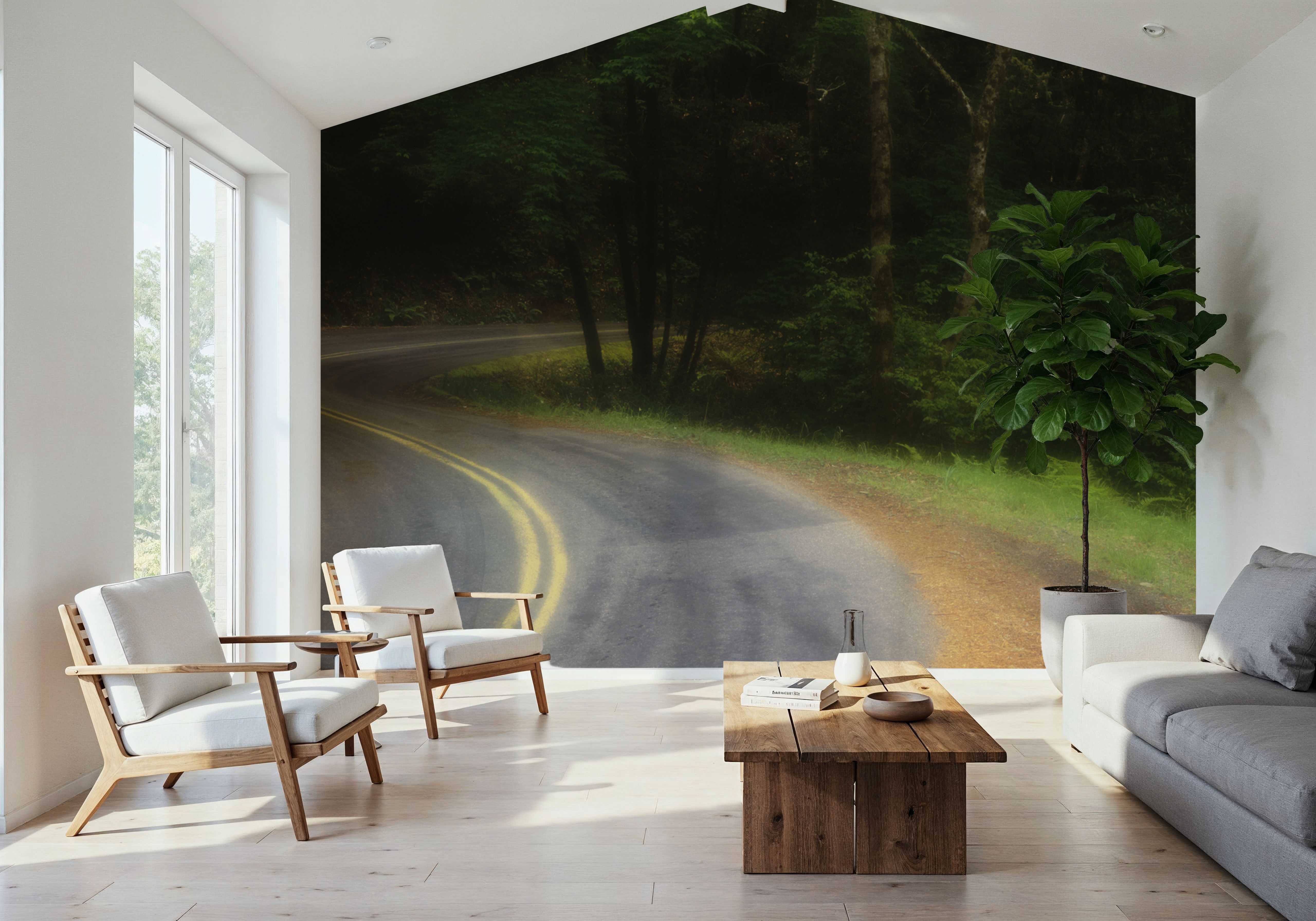 Winding Forest Path, Wallpaper