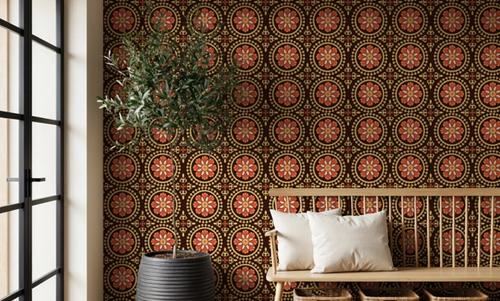 Geo Floral, Chocolate