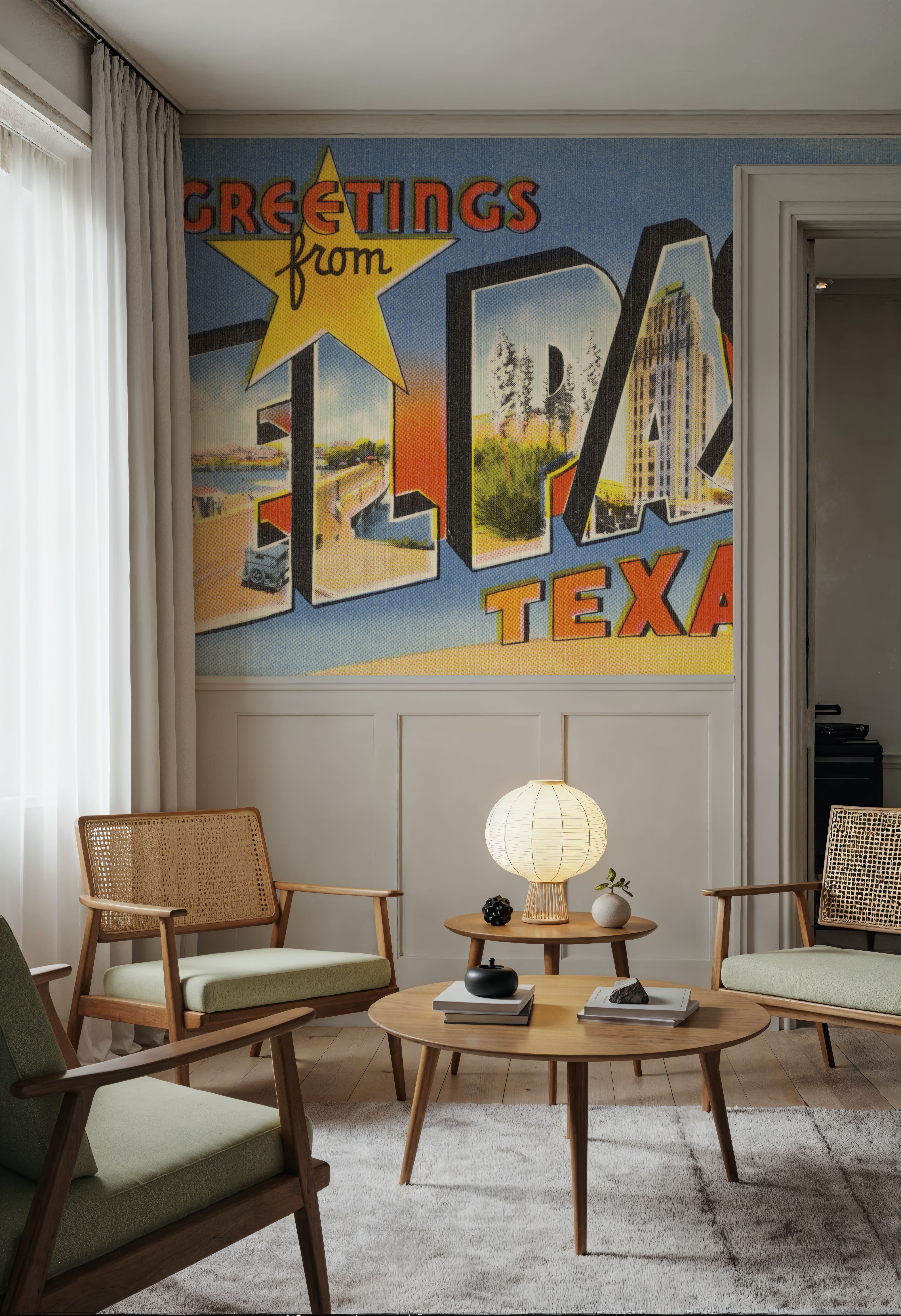 Greetings from El Paso - Screenprint Postcard