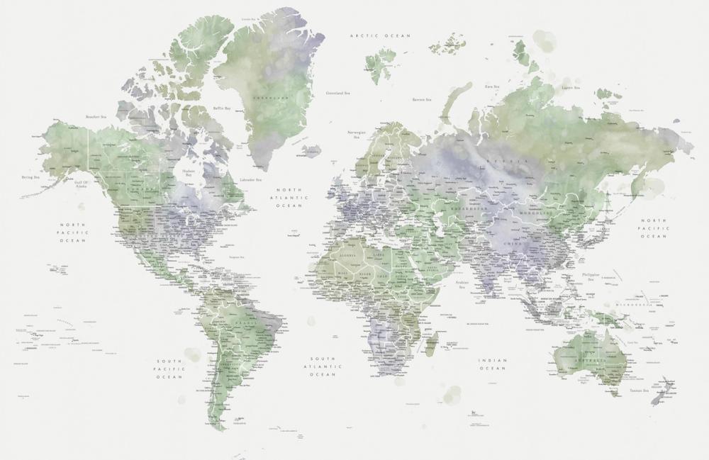 World Map Cities - Fofo