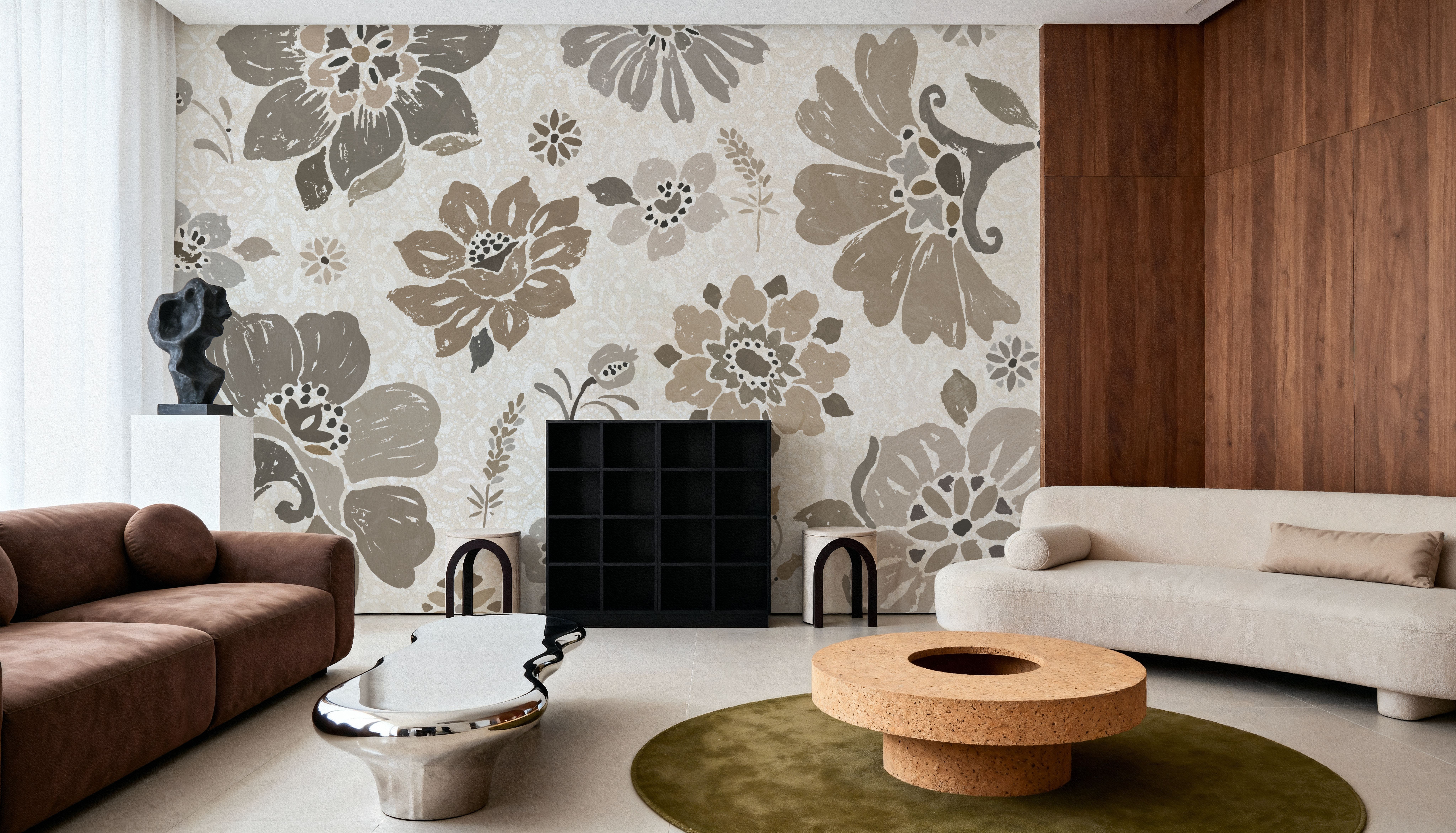 Spanish Impressions VII Neutral, Papel pintado