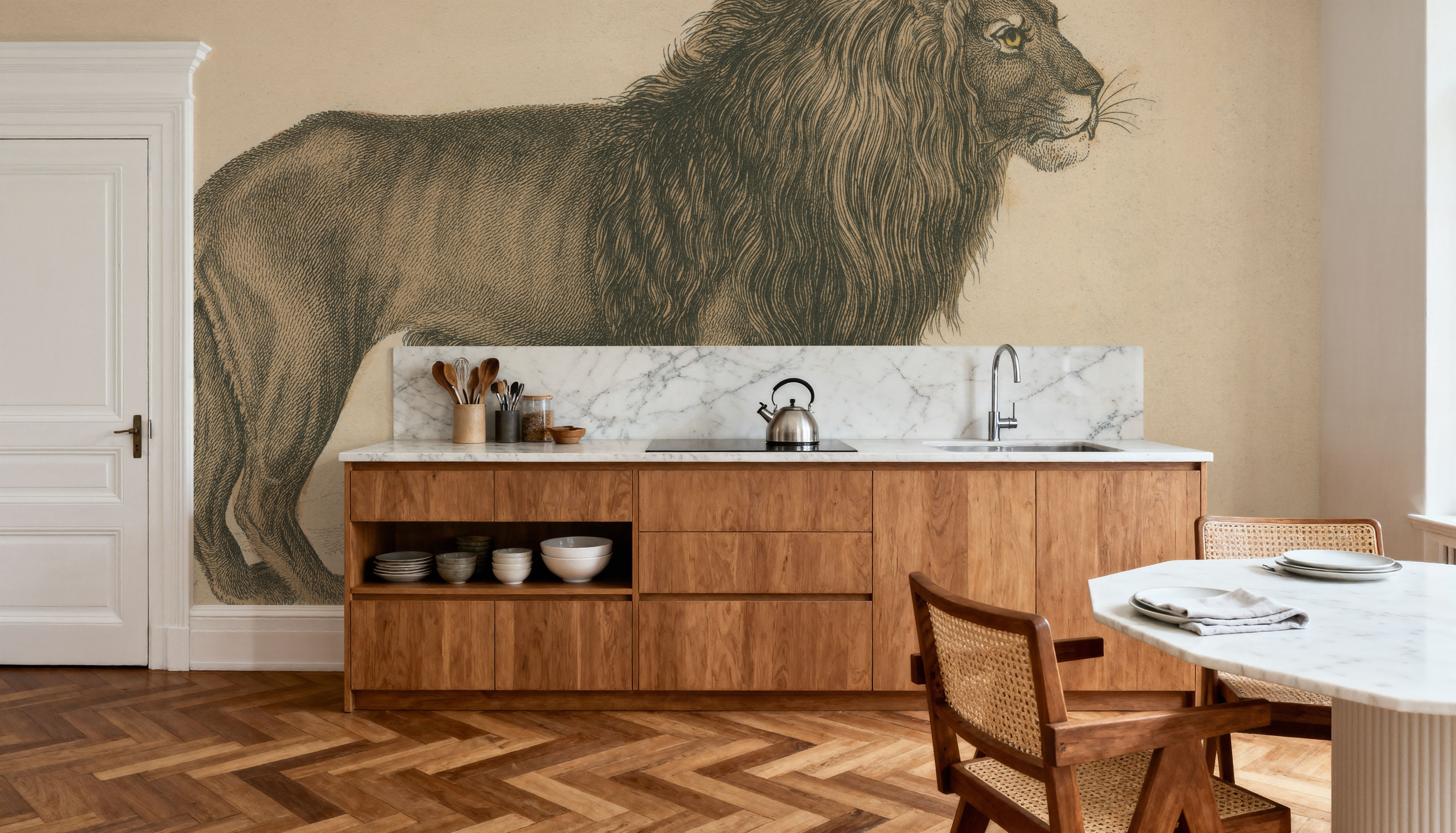 Vintage Lion, Wallpaper