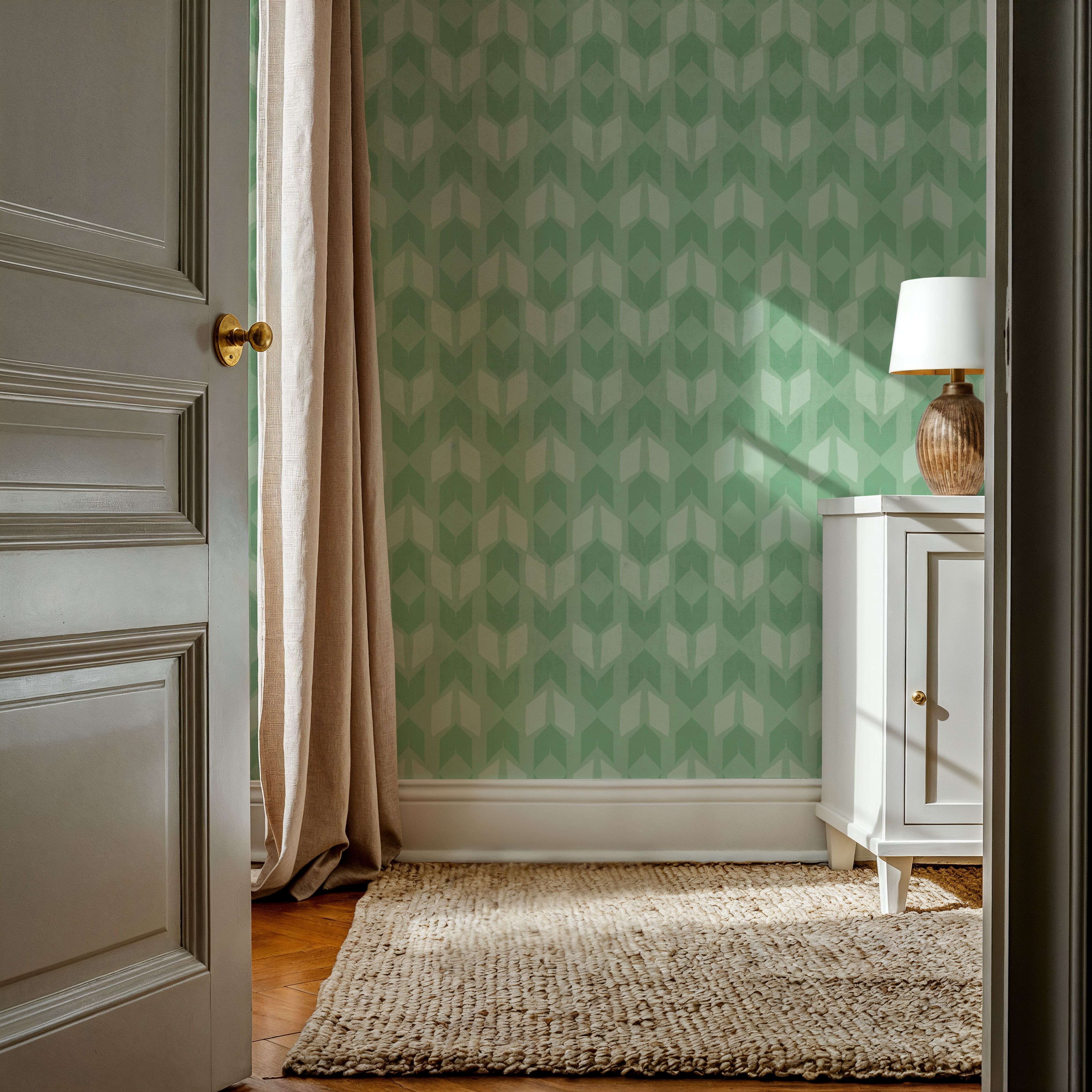 Outdoor Arrows Green, Papier peint