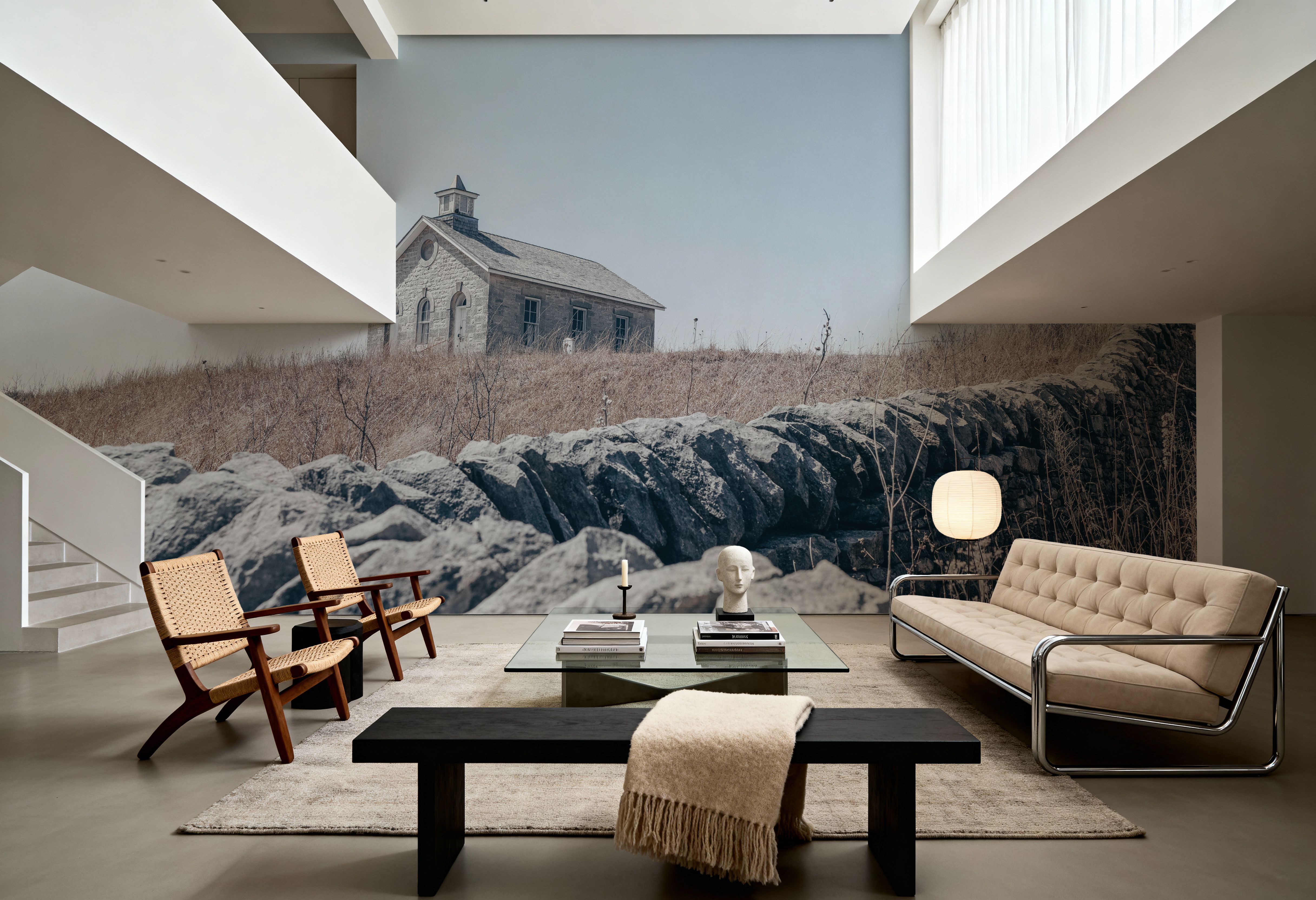 One Room Schoolhouse, Papier peint