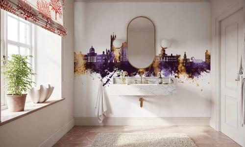 Kingston Canada Skyline Purple & Gold
