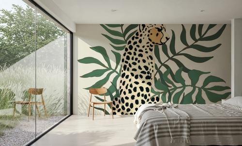 Sitting Cheetah Cream