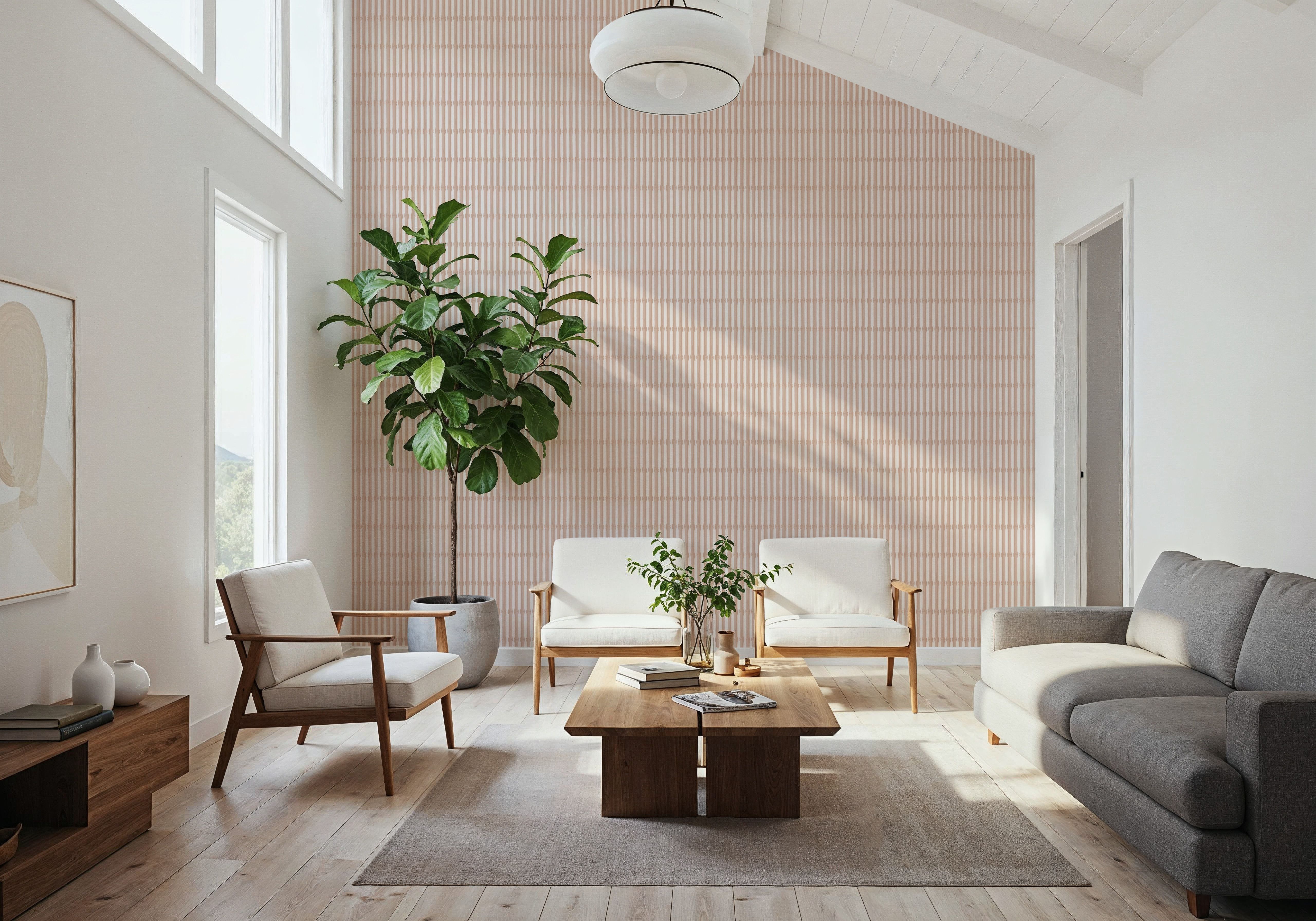 Bamboo Stripes, Blush