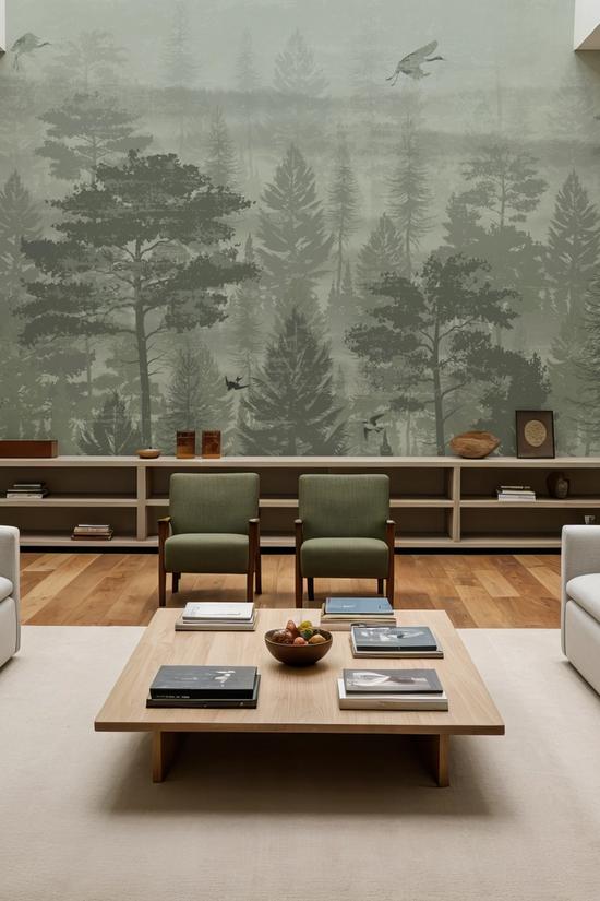 Misty Green Forest