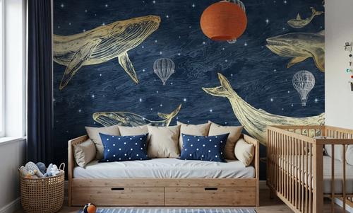Whales in The Sky with Balloons, Midnight