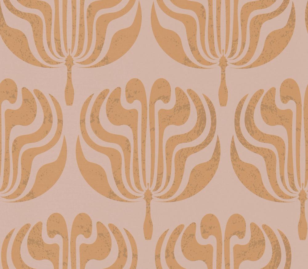 Fan Damask Orange