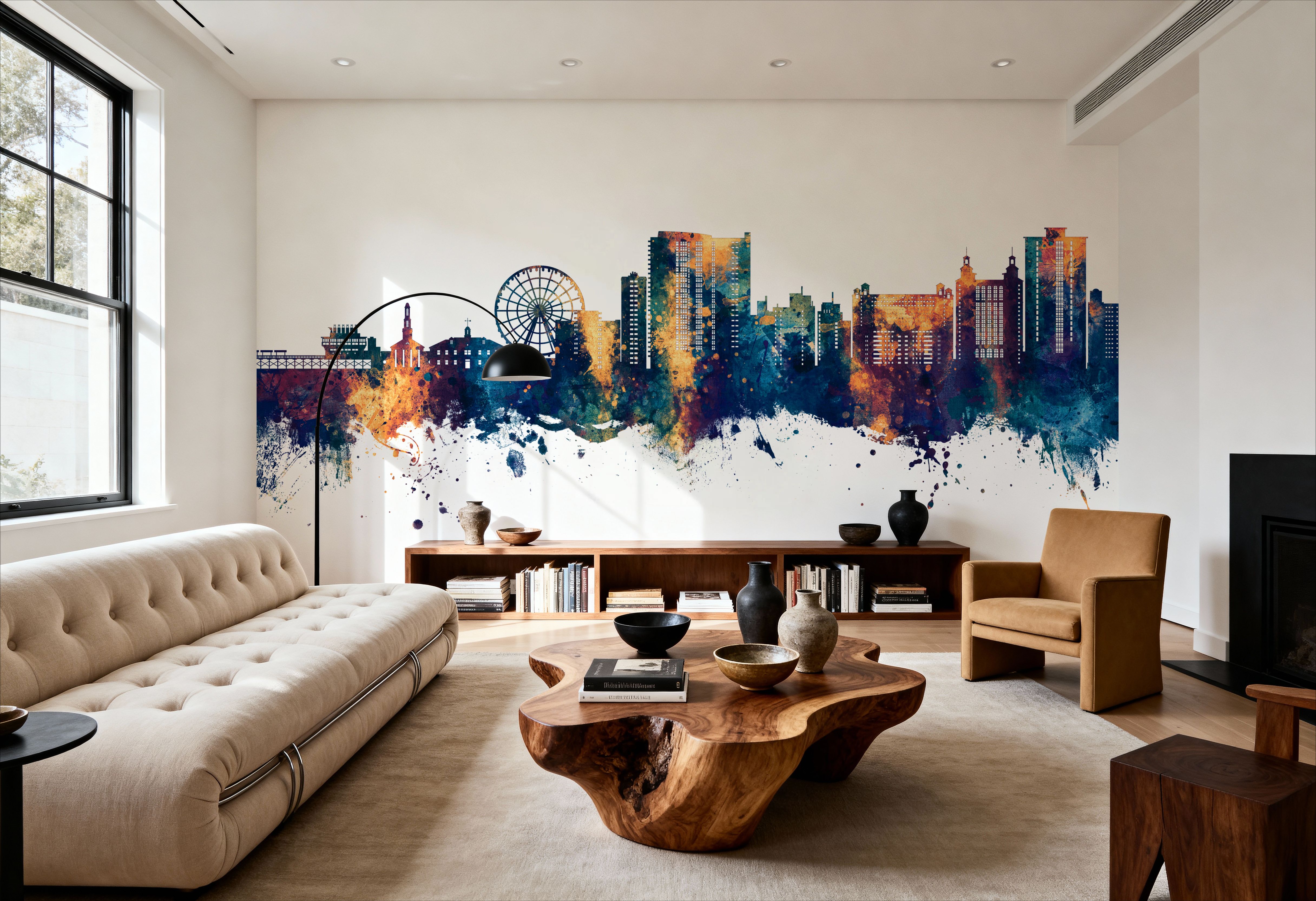 Myrtle Beach South Carolina Skyline Blue & Bronze