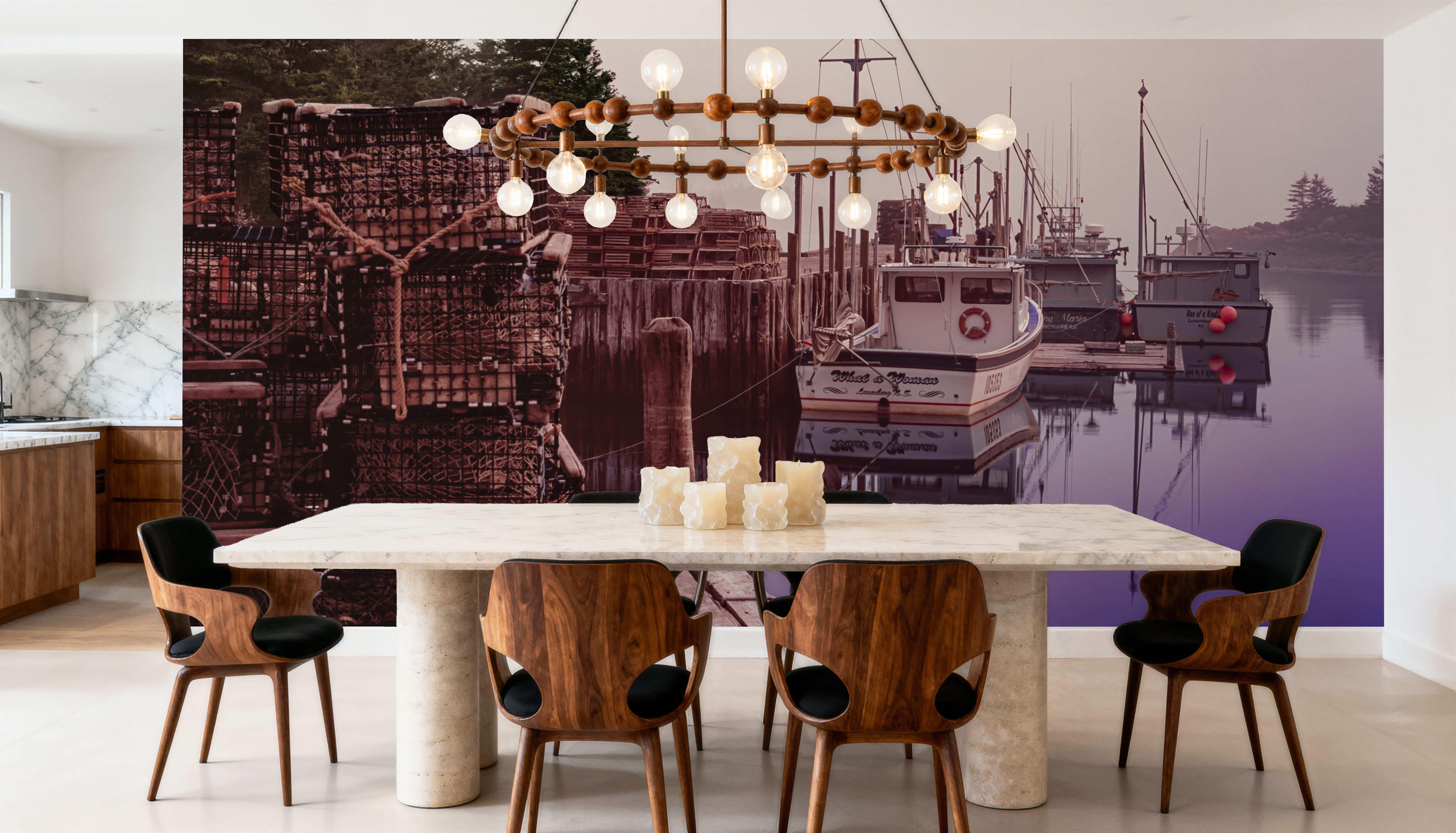 Lobster Traps and Fishing Boats