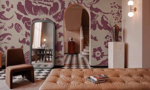 Floral Toile I Berry