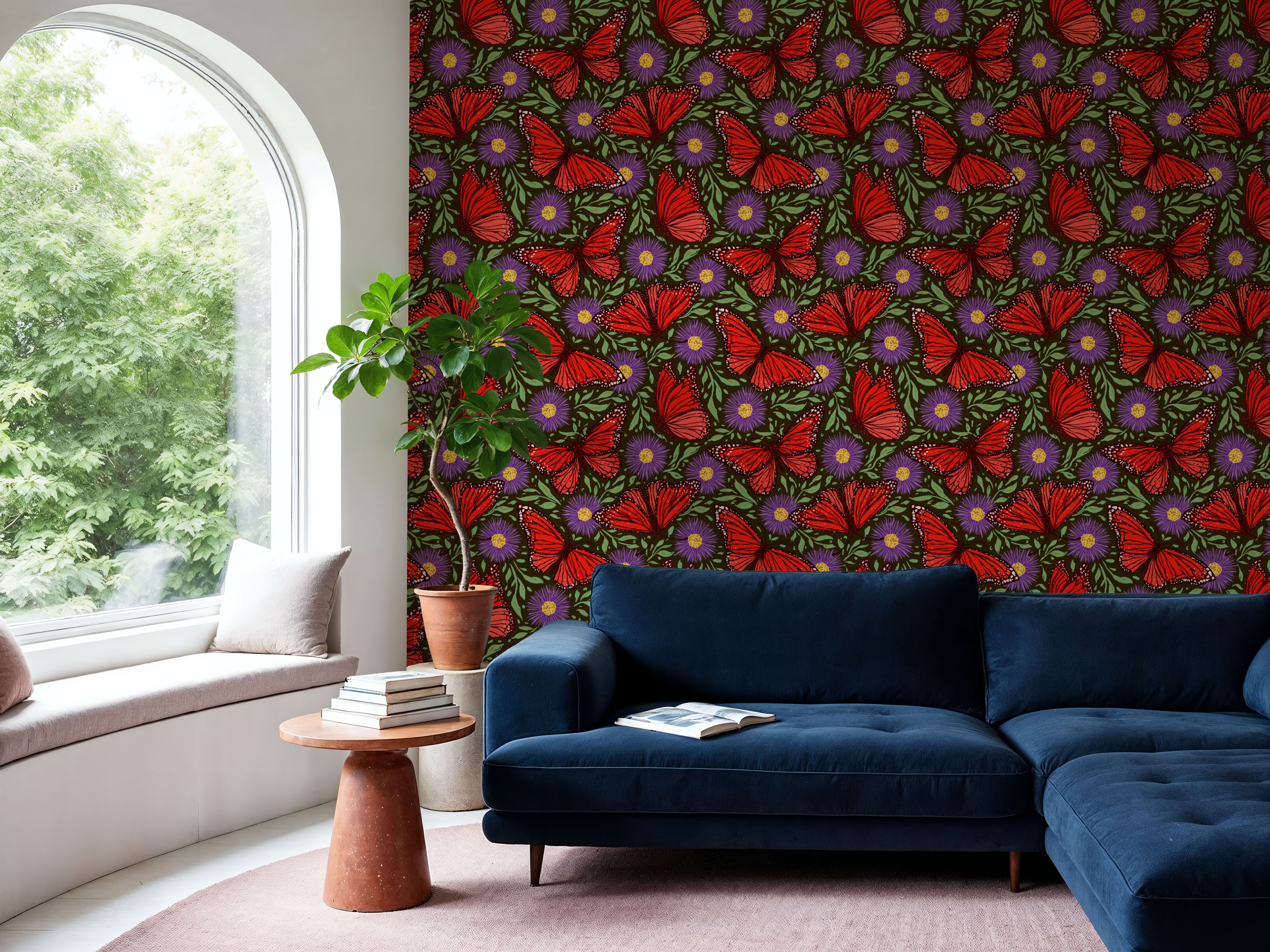 Papillion II, Tomato & Purple