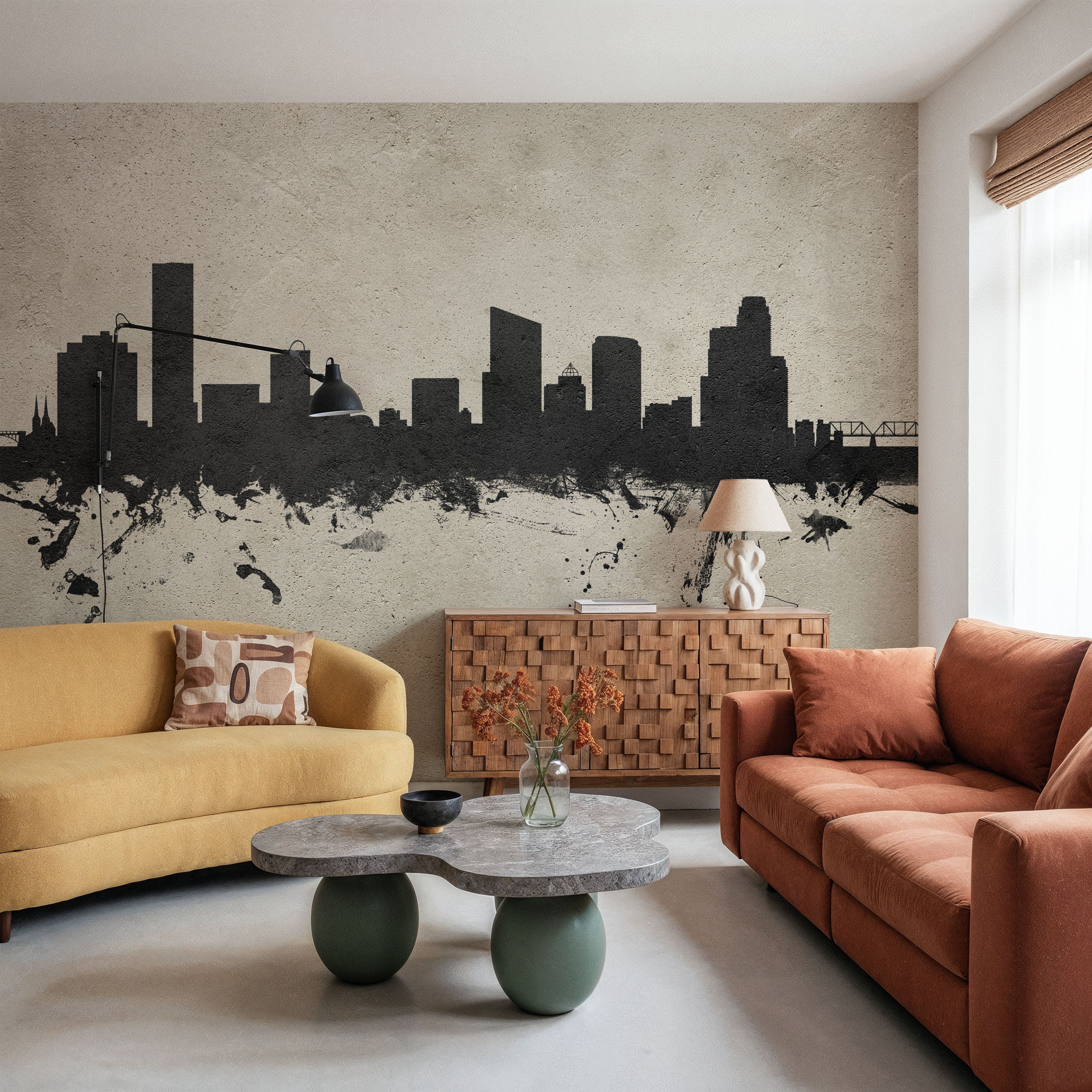 Grand Rapids Michigan Skyline Concrete