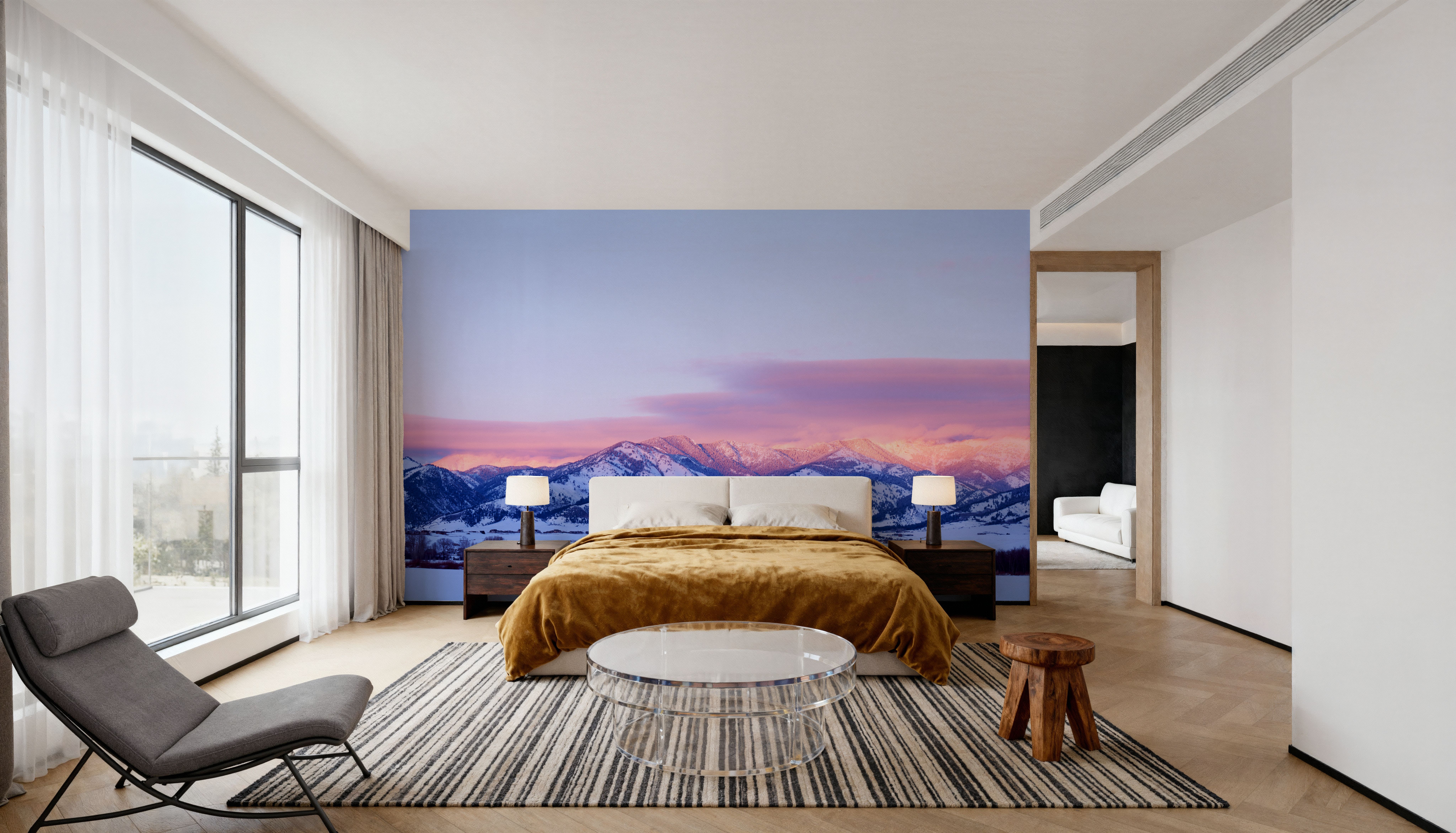 Alpine Blush, Wallpaper