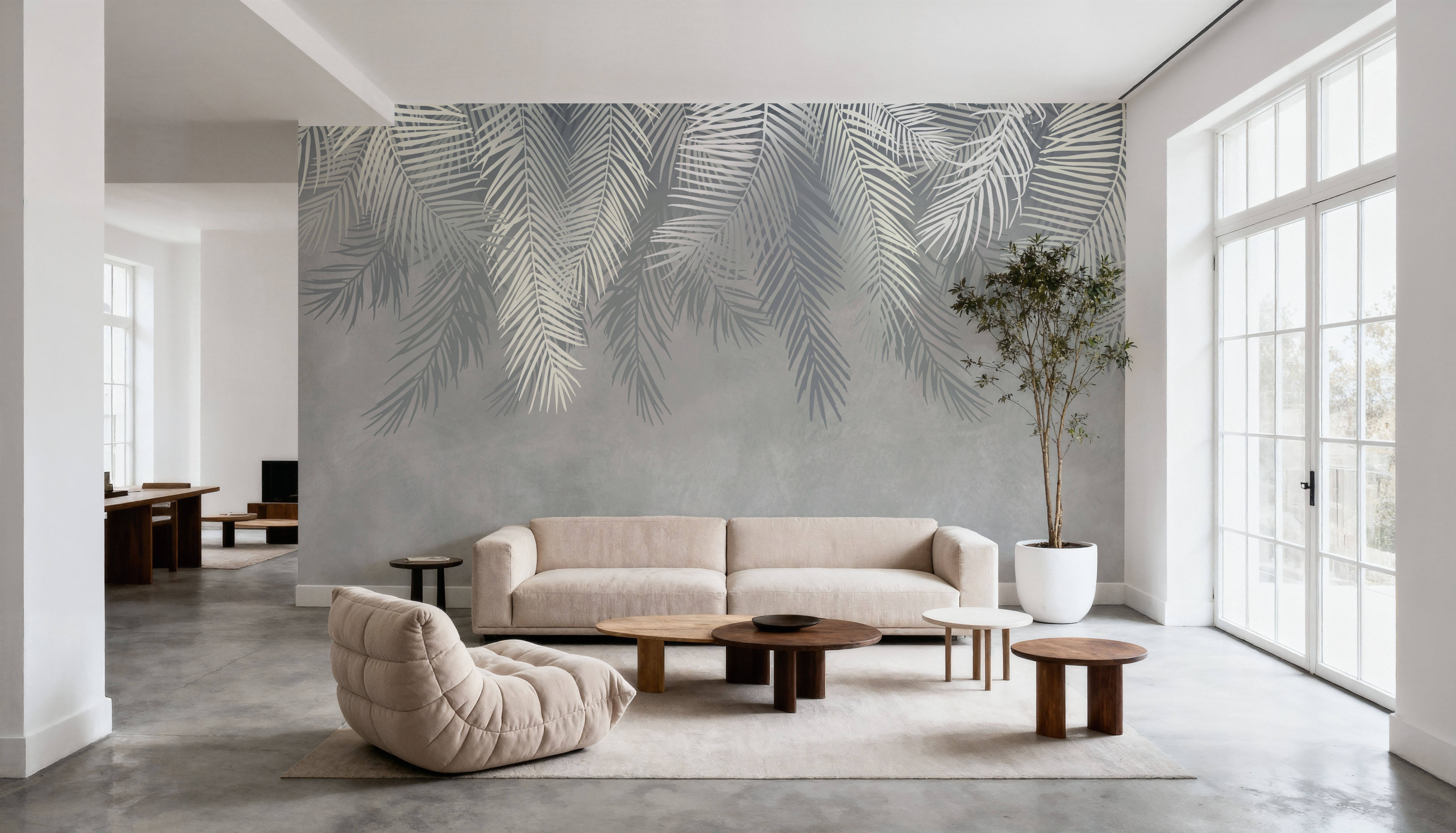 Palms Above, Gray