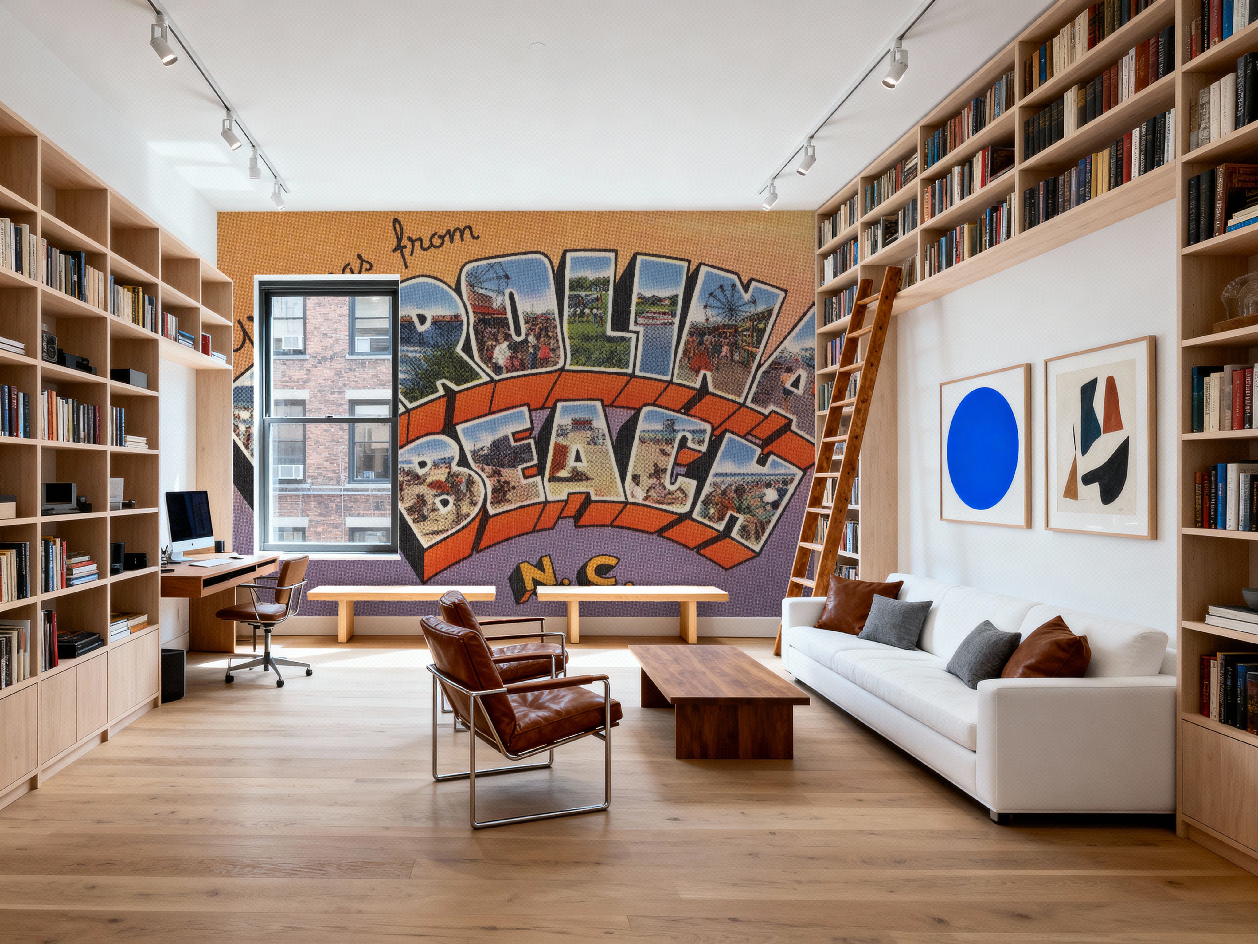 Greetings from Carolina Beach - Screenprint Postcard