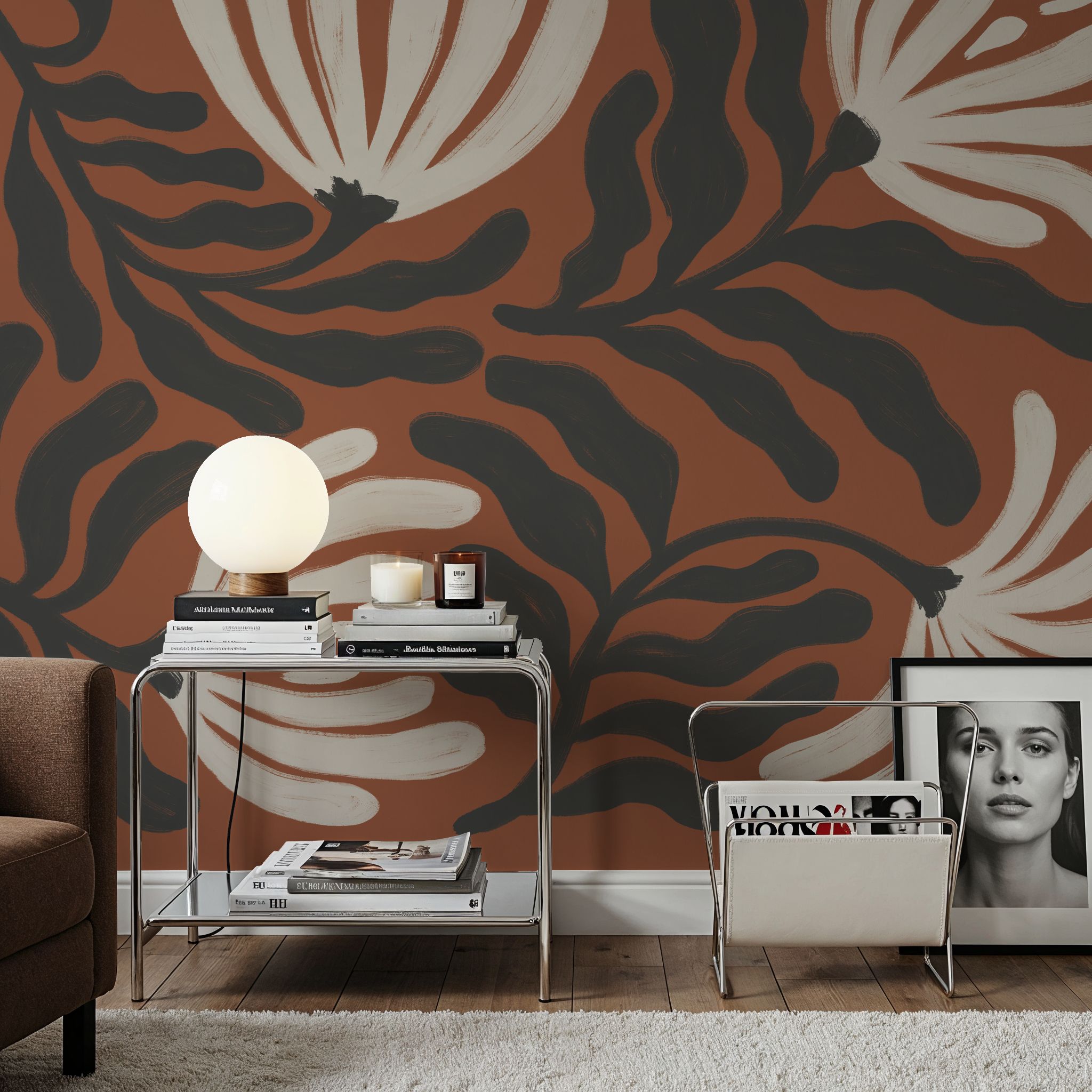 Simple Petals I Brown