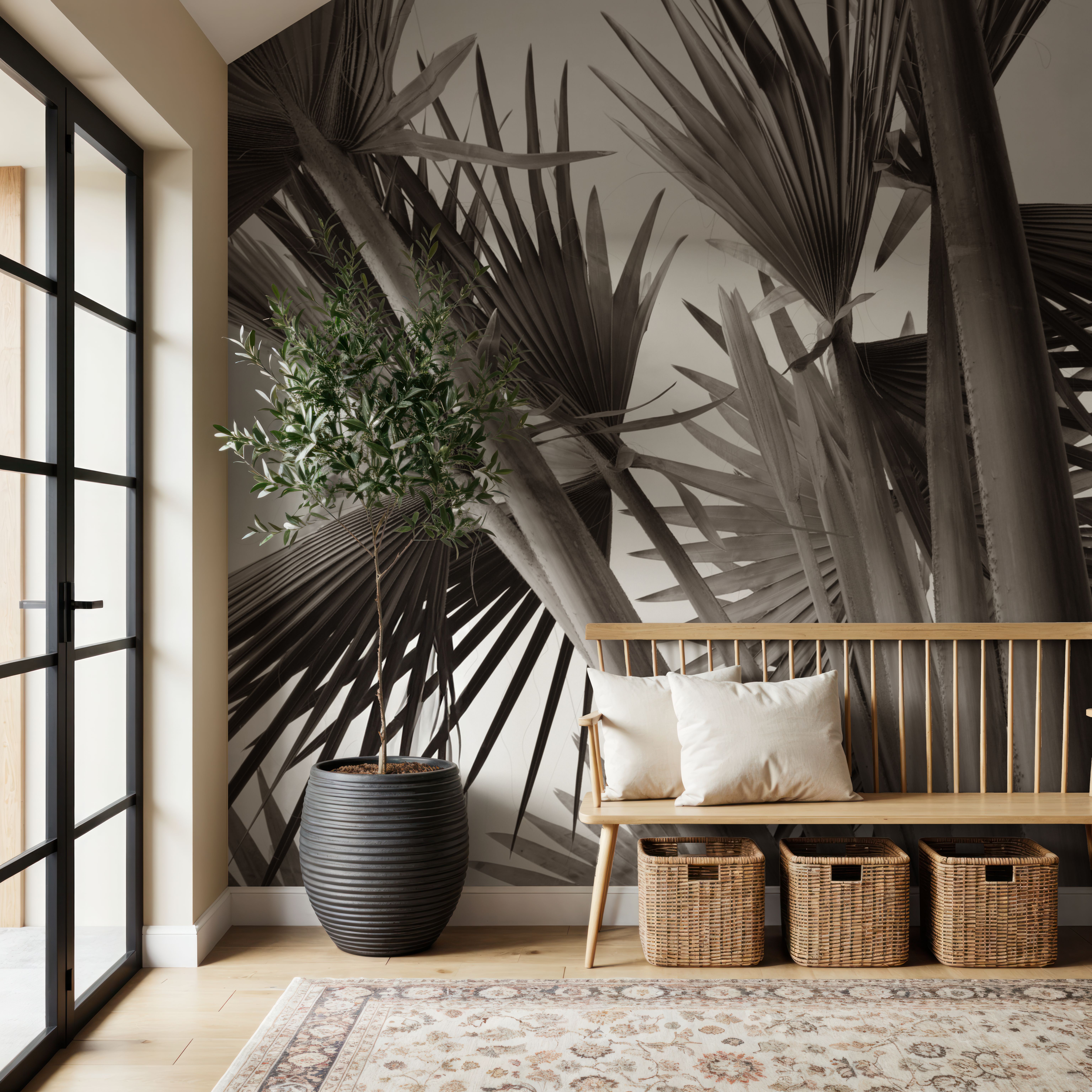 Sepia Palms